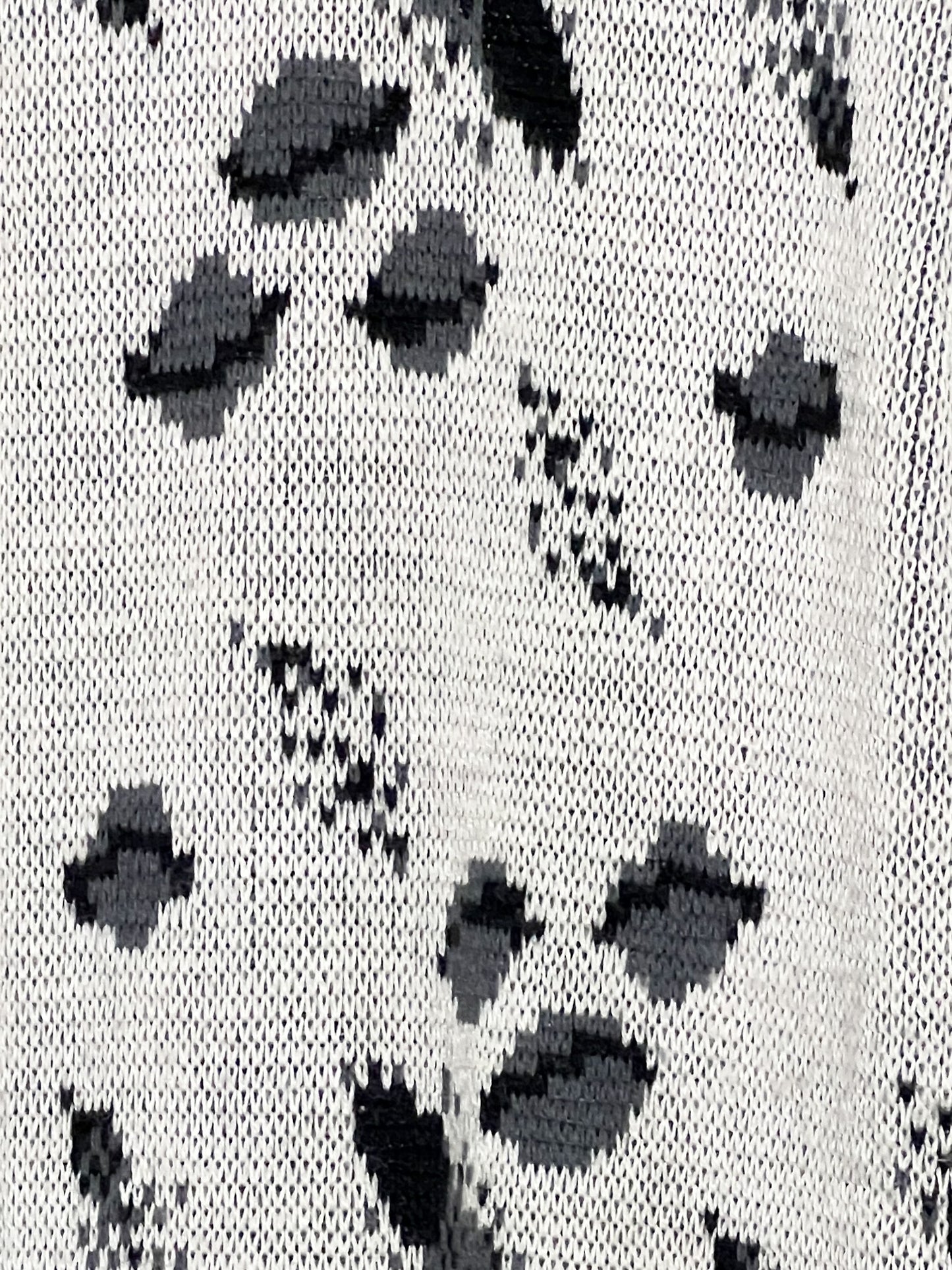 Cardigan Long Vintage années 80 "Galaxie" - Laine - Fabrice Karel - Taille 38 à 42