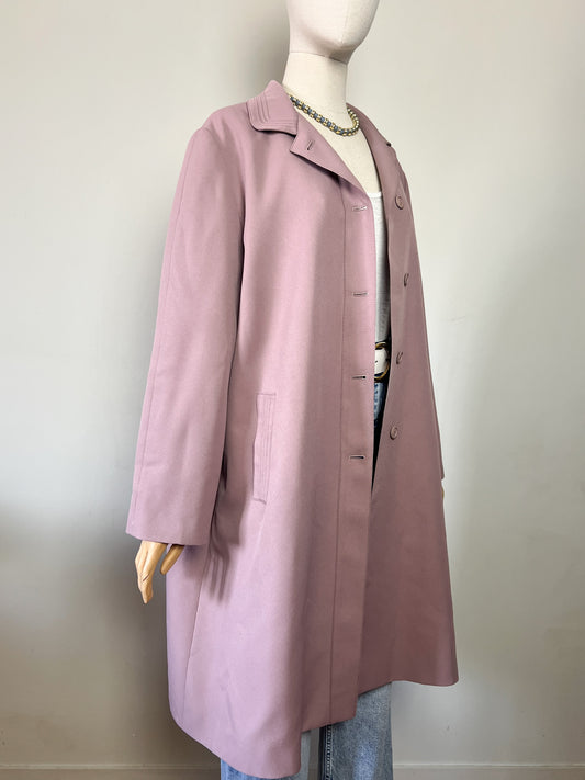 Trench Vintage Claude Havrey - Rose Lila - Imperméable - T. 40/42