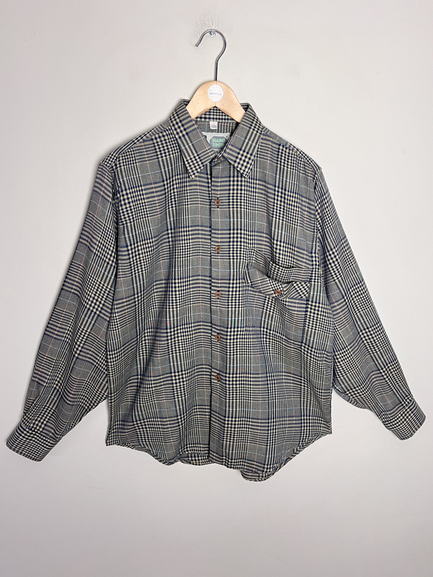 Chemise Vintage Années 90 à Carreaux - Style Bûcheron Chic - Marc Igor - T. S/M