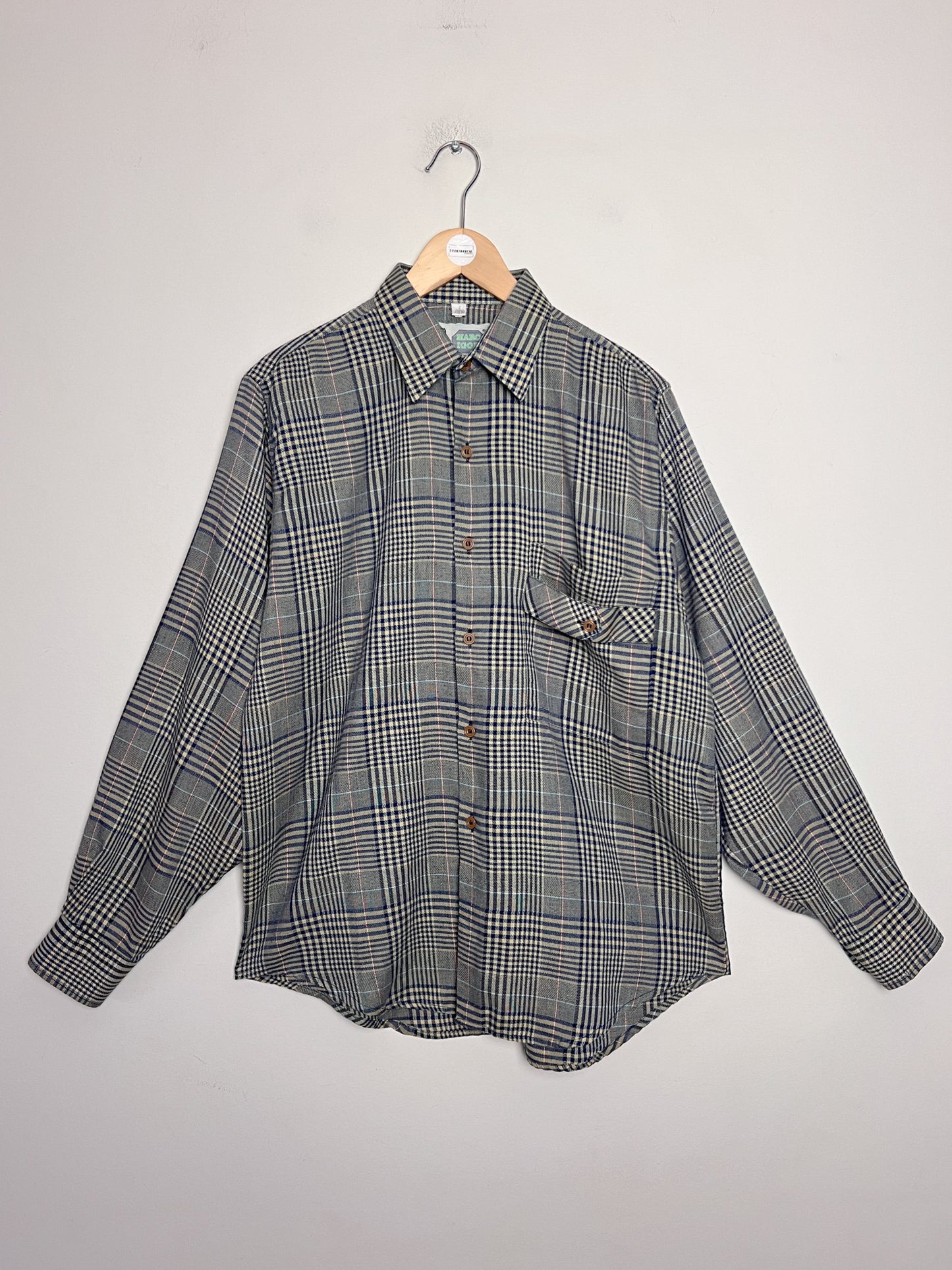 Chemise Vintage Années 90 à Carreaux - Style Bûcheron Chic - Marc Igor - T. S/M