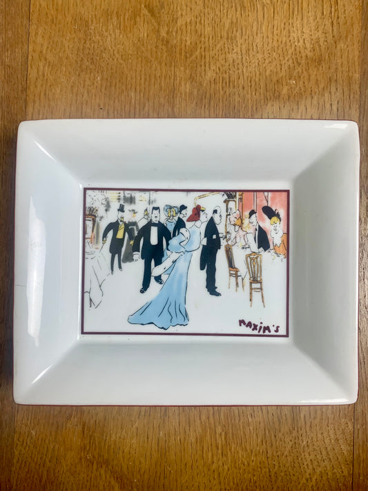 Vide-poche ou cendrier Maxim's Paris vintage en porcelaine