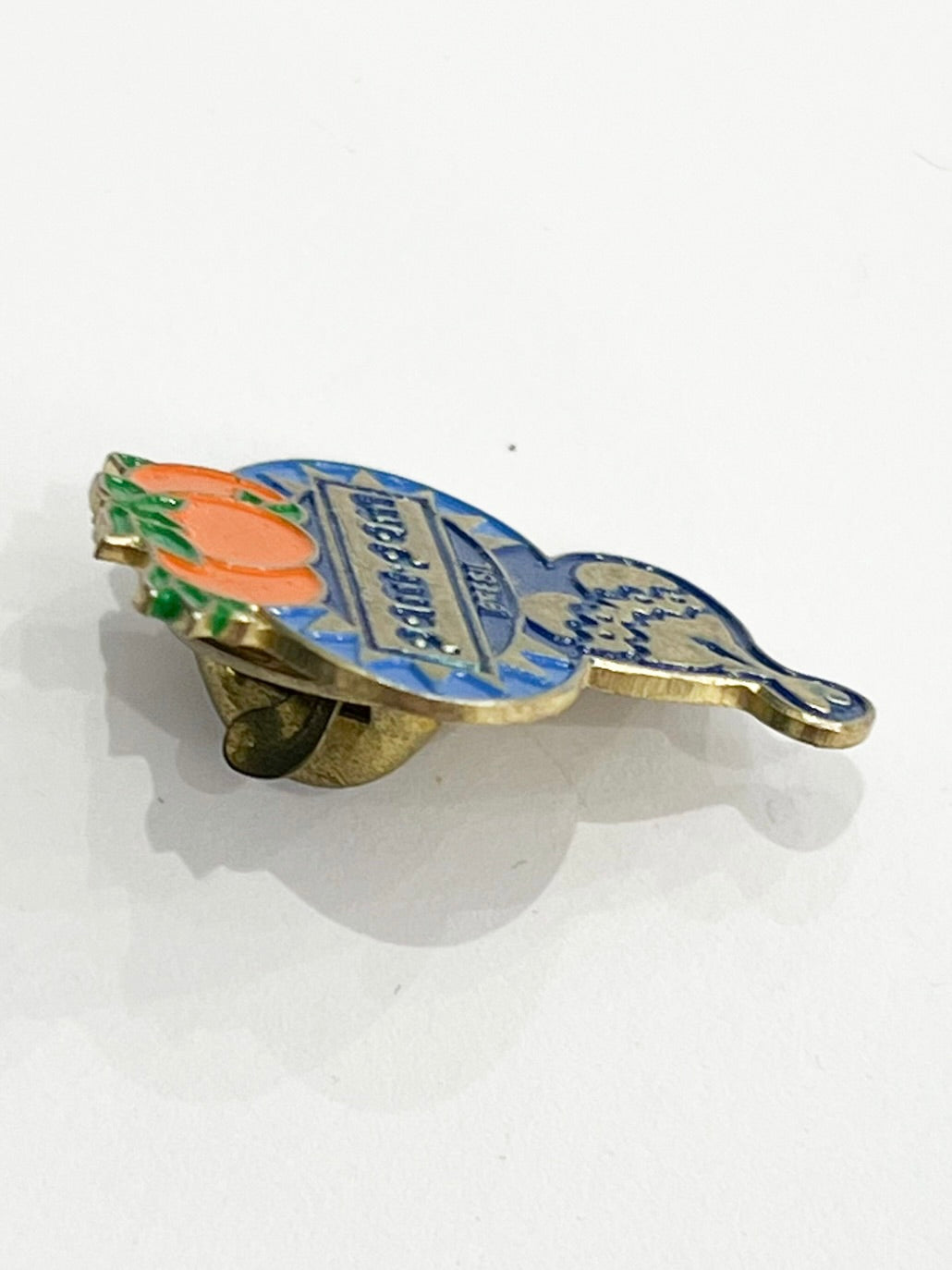 Pin's publicitaire vintage années 80 90 Pam Pam Brésil jus d'orange et restauration