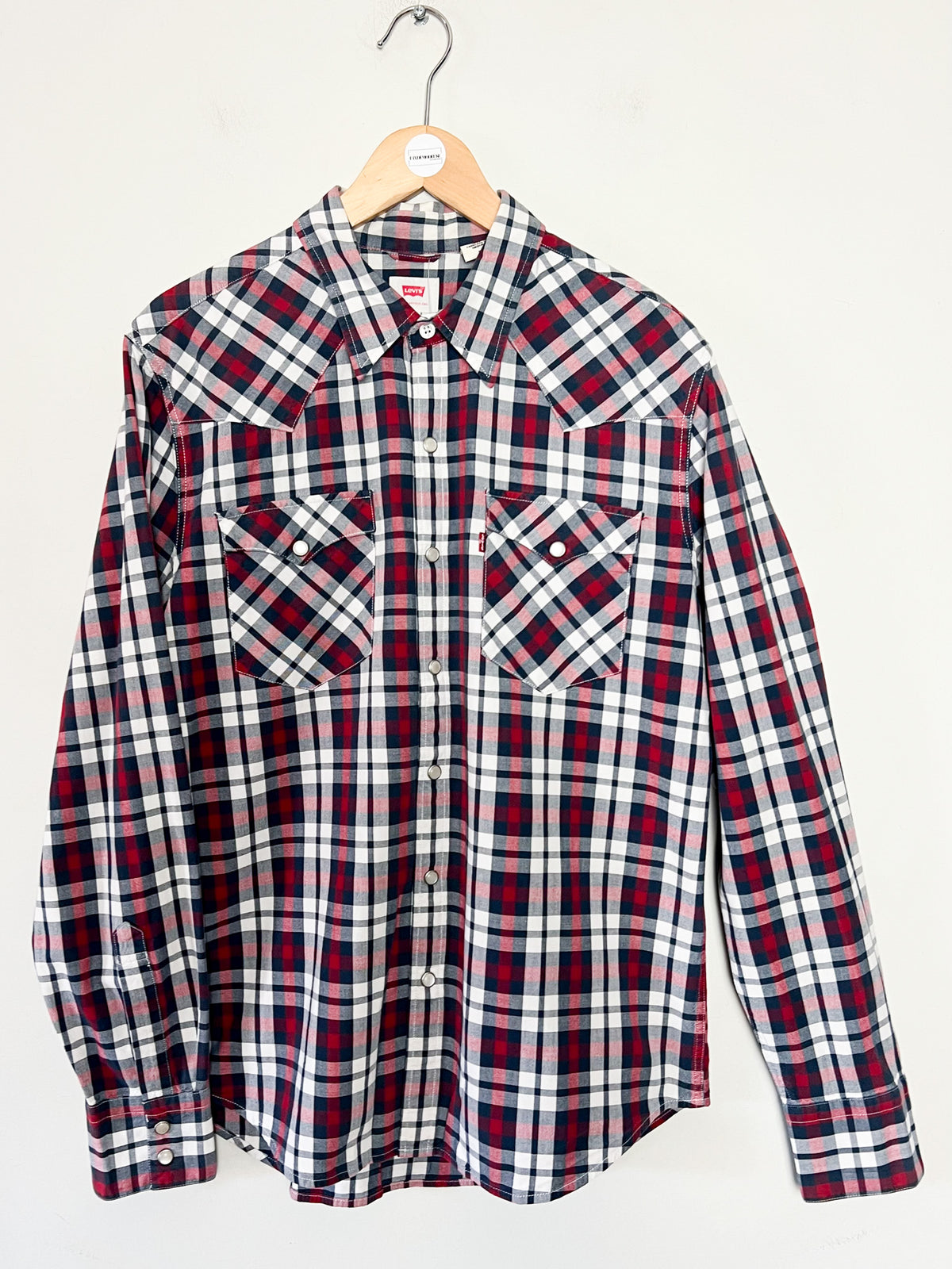 Chemise / Surchemise Western à carreaux Levi's – Boutons nacrés – Taille M