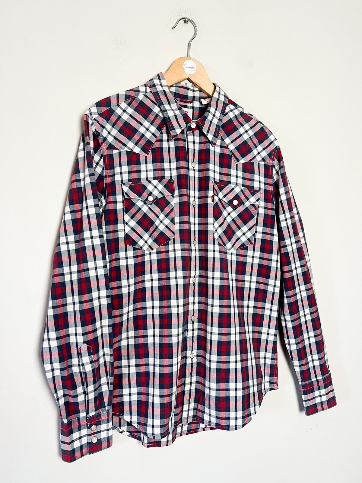 Chemise / Surchemise Western à carreaux Levi's – Boutons nacrés – Taille M