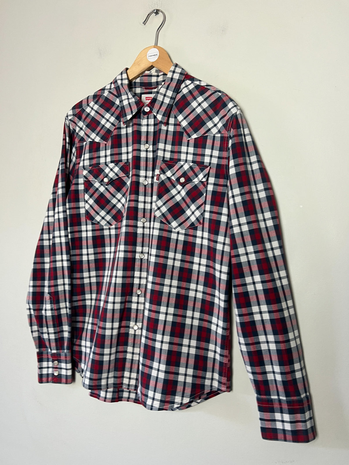 Chemise / Surchemise Western à carreaux Levi's – Boutons nacrés – Taille M