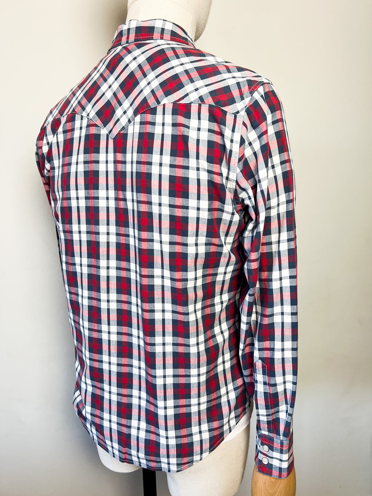 Chemise / Surchemise Western à carreaux Levi's – Boutons nacrés – Taille M