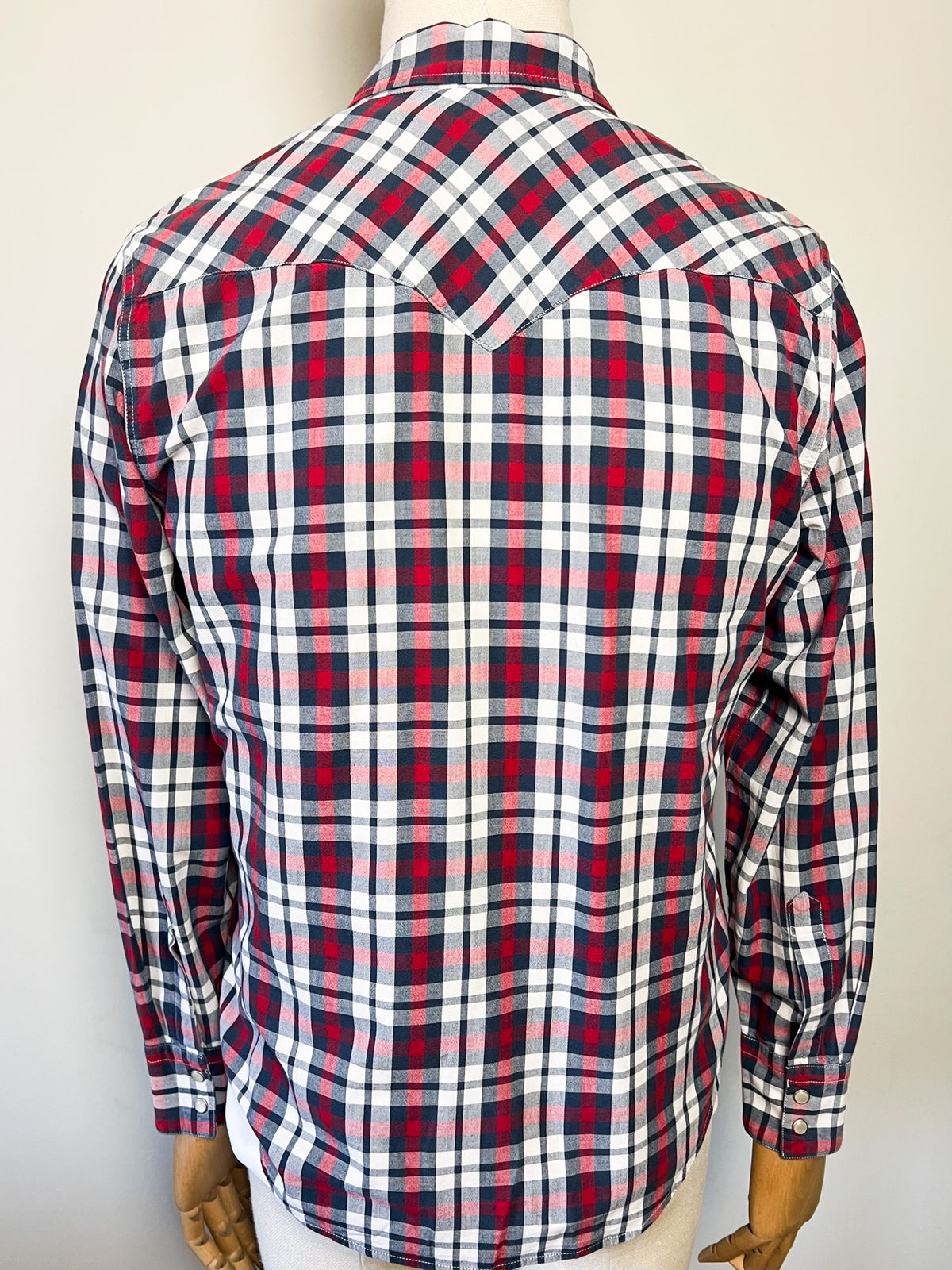 Chemise / Surchemise Western à carreaux Levi's – Boutons nacrés – Taille M