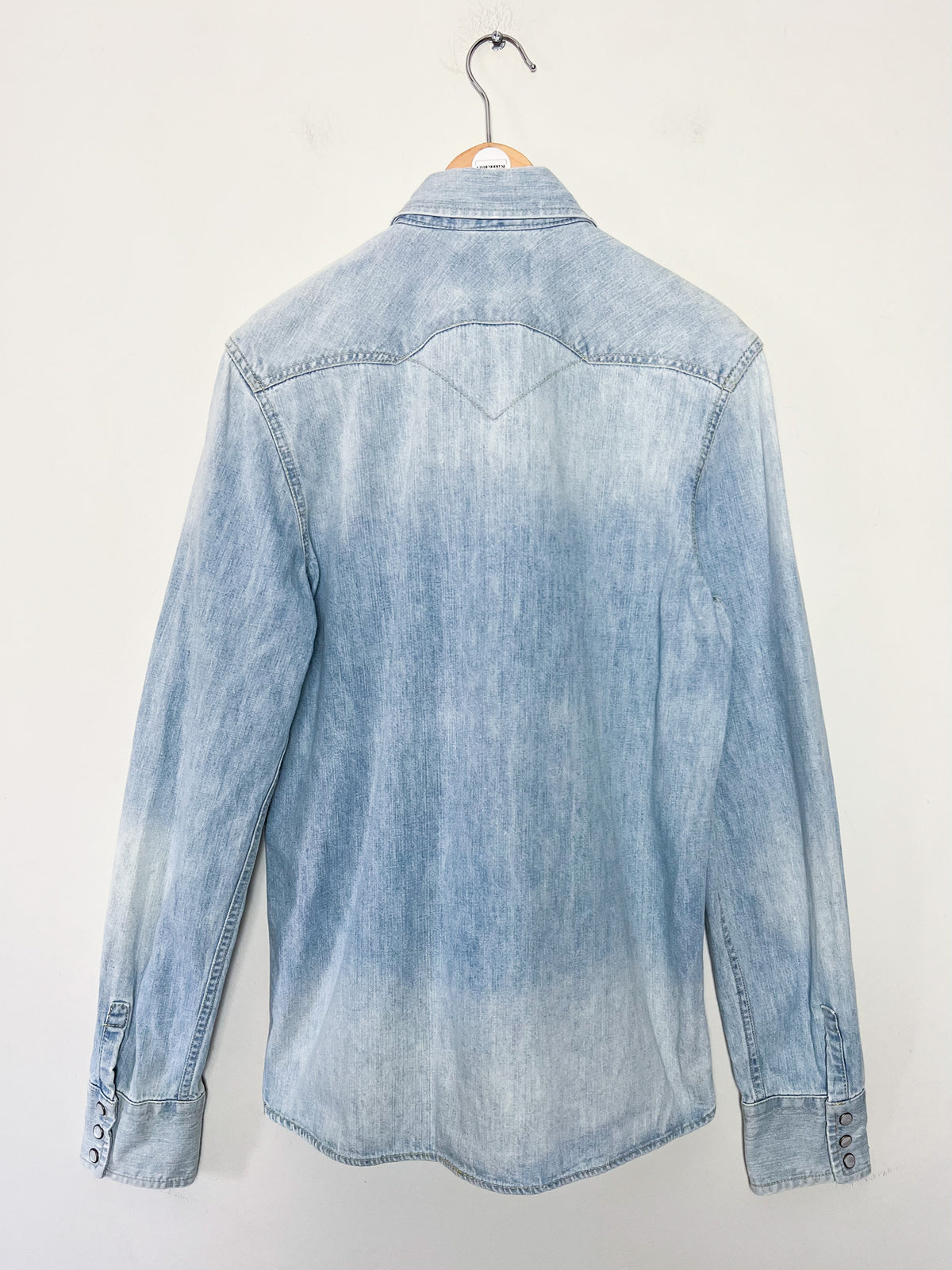 Chemise / Surchemise en jean Levi’s – Bleu clair Boutons nacrés Western – Taille S