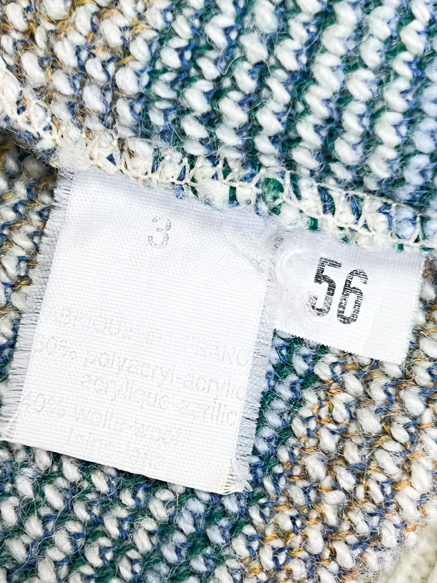 Pull Norvégien Bergère de France - Blanc Crème & Bleu - Laine - Made in France - T. XL/XXL