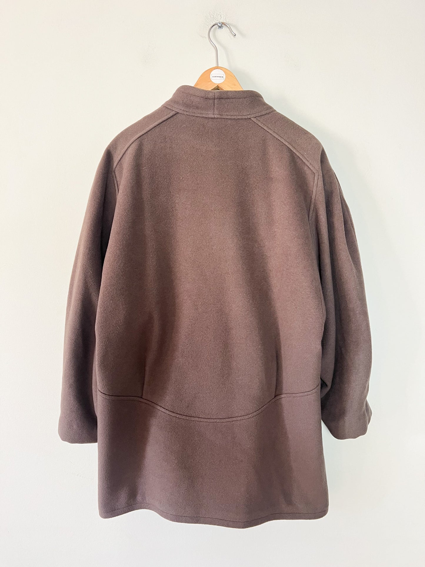 Manteau Vintage Années 90- Laine & Cachemire - Marron Glacé - Coïncidence T 38/40