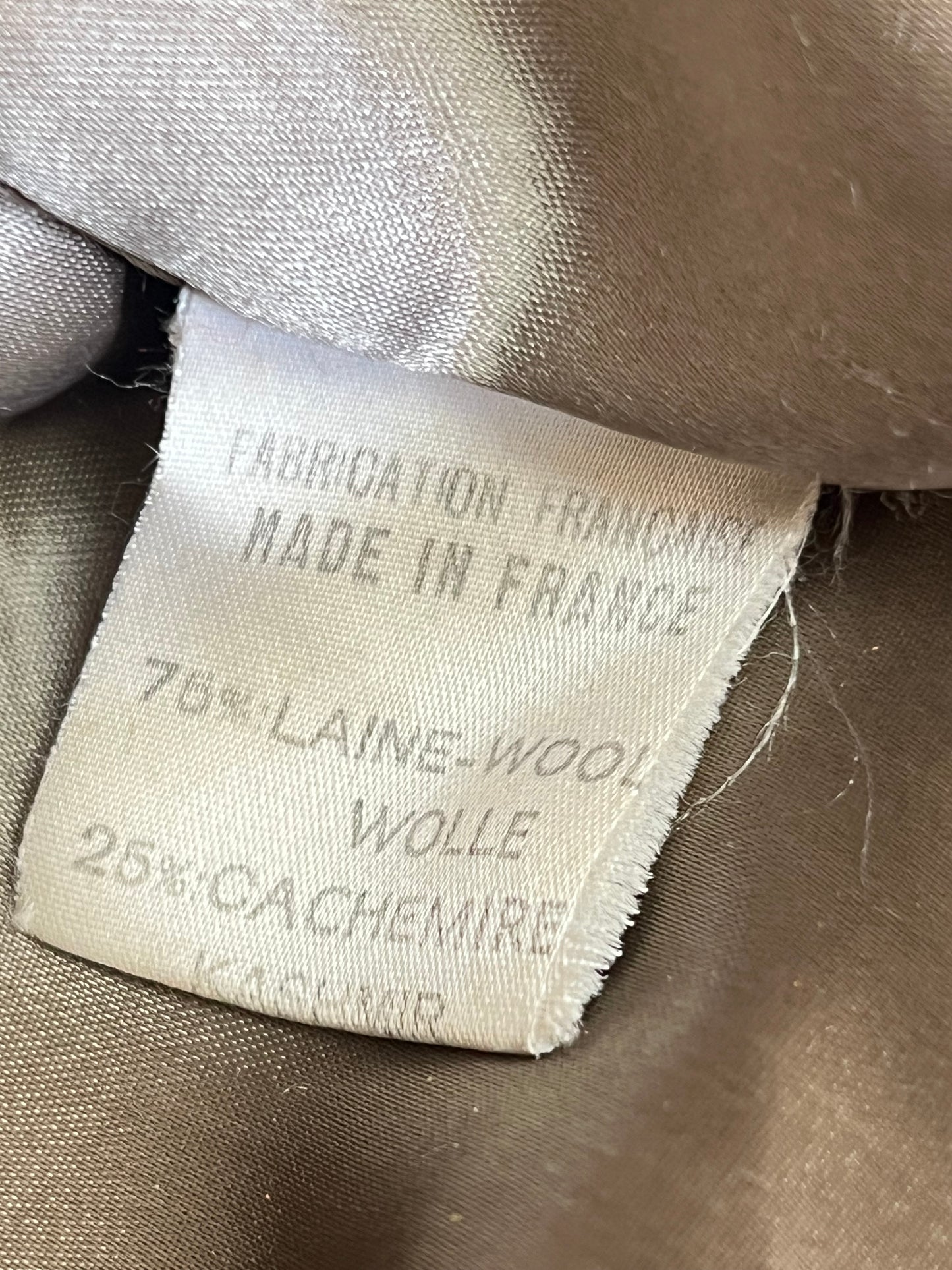 Manteau Vintage Années 90- Laine & Cachemire - Marron Glacé - Coïncidence T 38/40