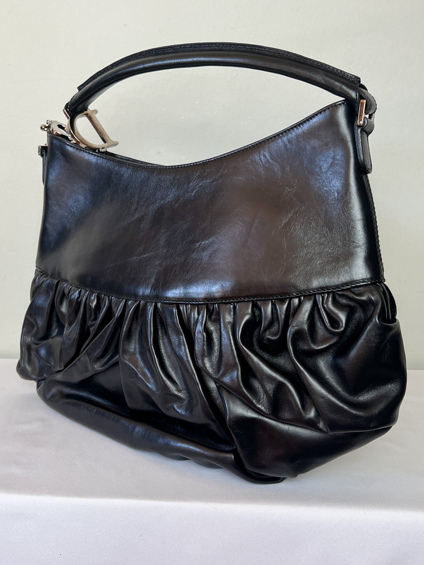 Sac à main CHRISTIAN DIOR "Ballet Corset" Période John Galliano - Cuir Noir - Zips & Sangles Multiples - Années 2000 - Pièce Archive
