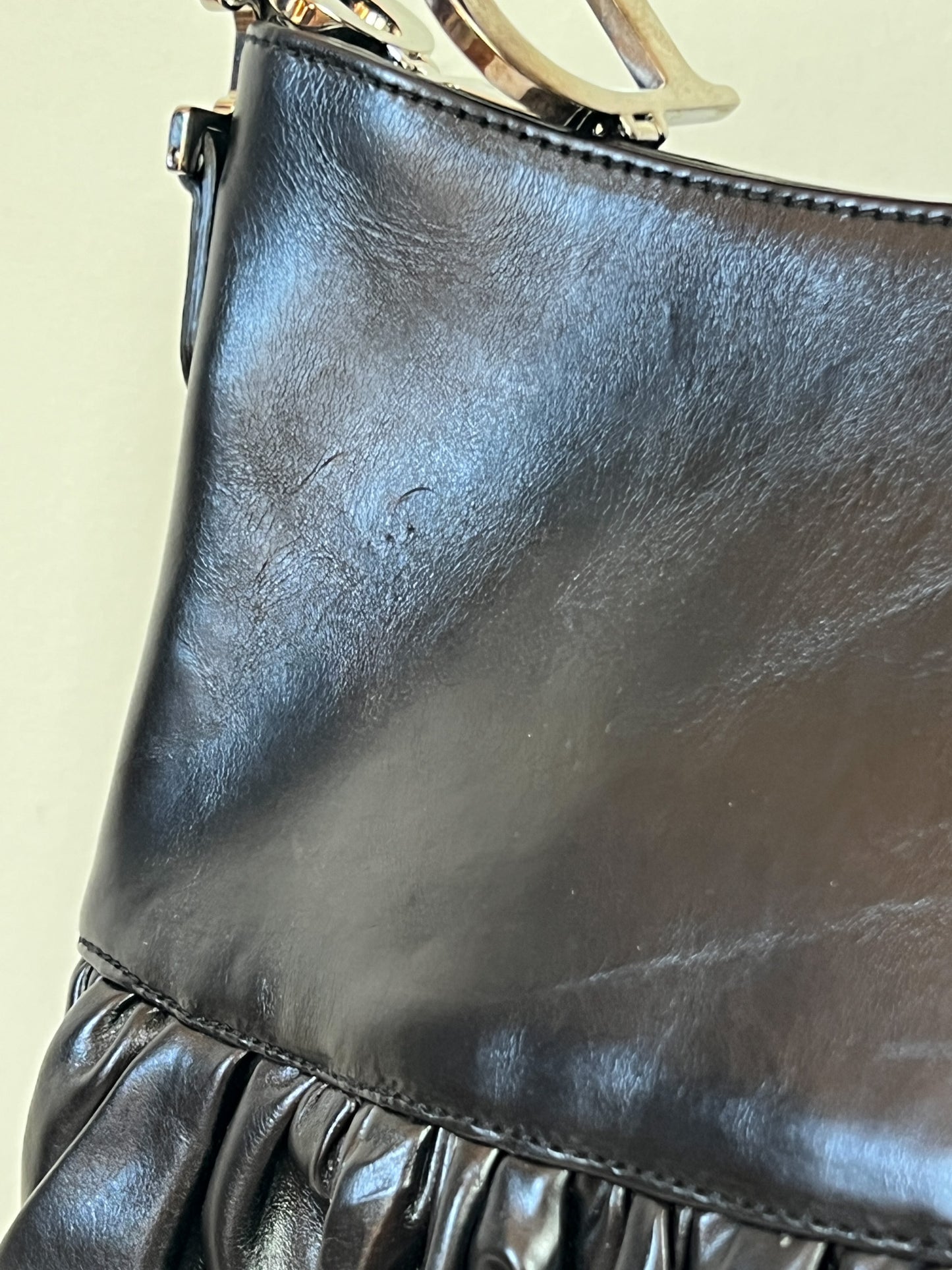Sac à main CHRISTIAN DIOR "Ballet Corset" Période John Galliano - Cuir Noir - Zips & Sangles Multiples - Années 2000 - Pièce Archive