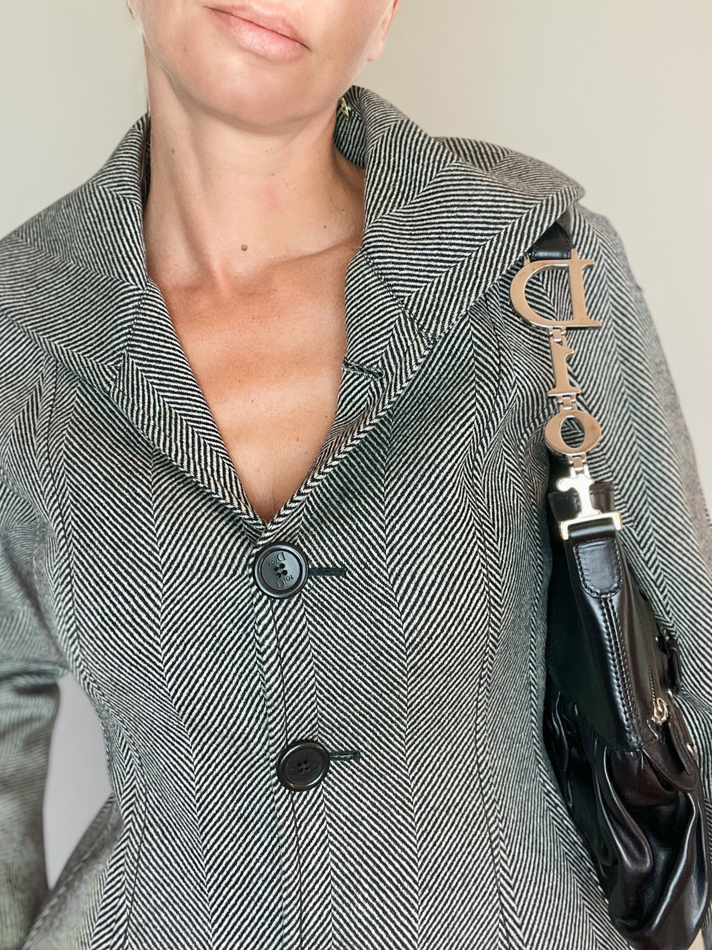 Sac à main CHRISTIAN DIOR "Ballet Corset" Période John Galliano - Cuir Noir - Zips & Sangles Multiples - Années 2000 - Pièce Archive