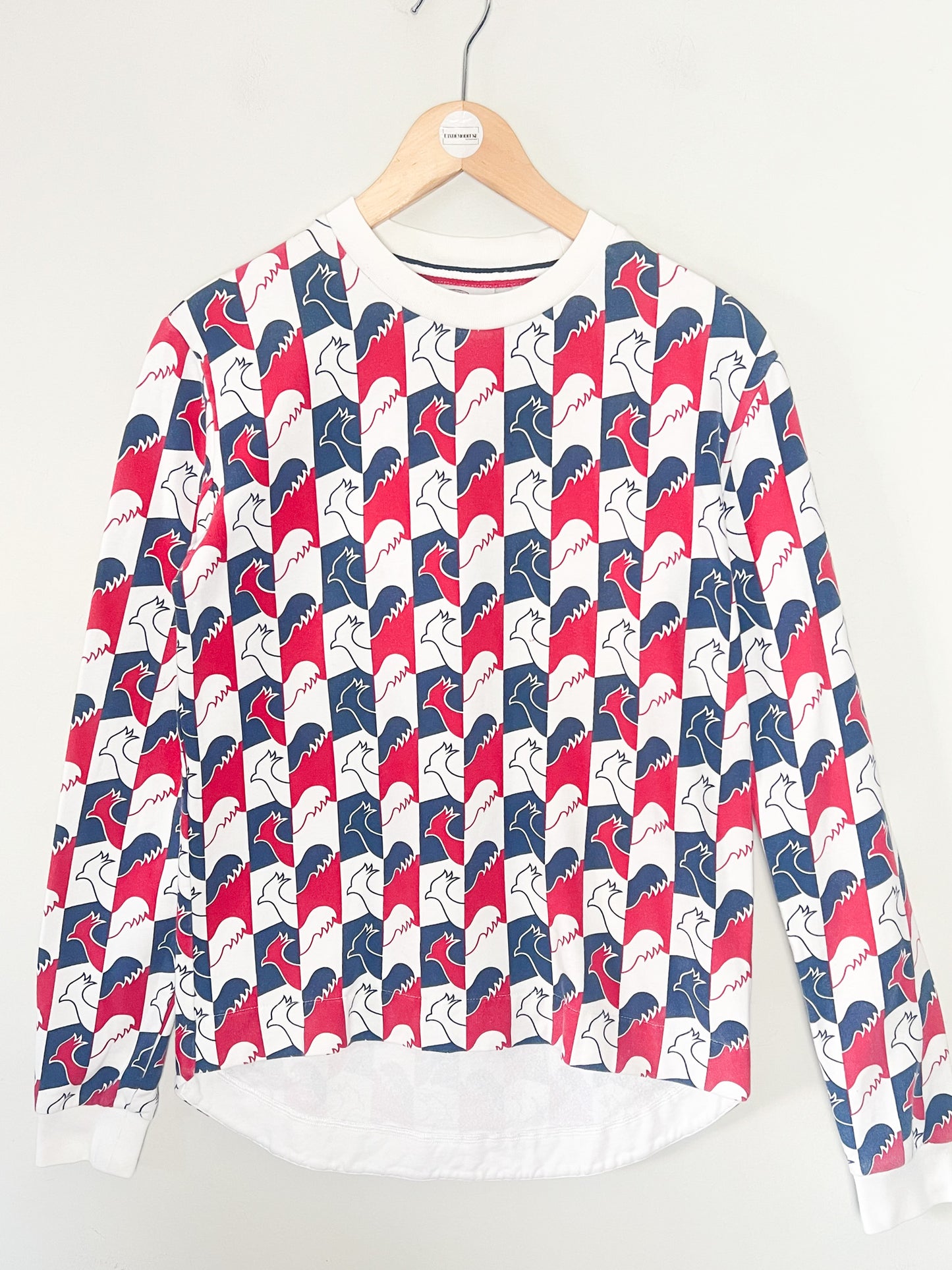 Sweatshirt Sport-Chic - Coq Tricolore - Coupe Asymétrique Rossignol - T38