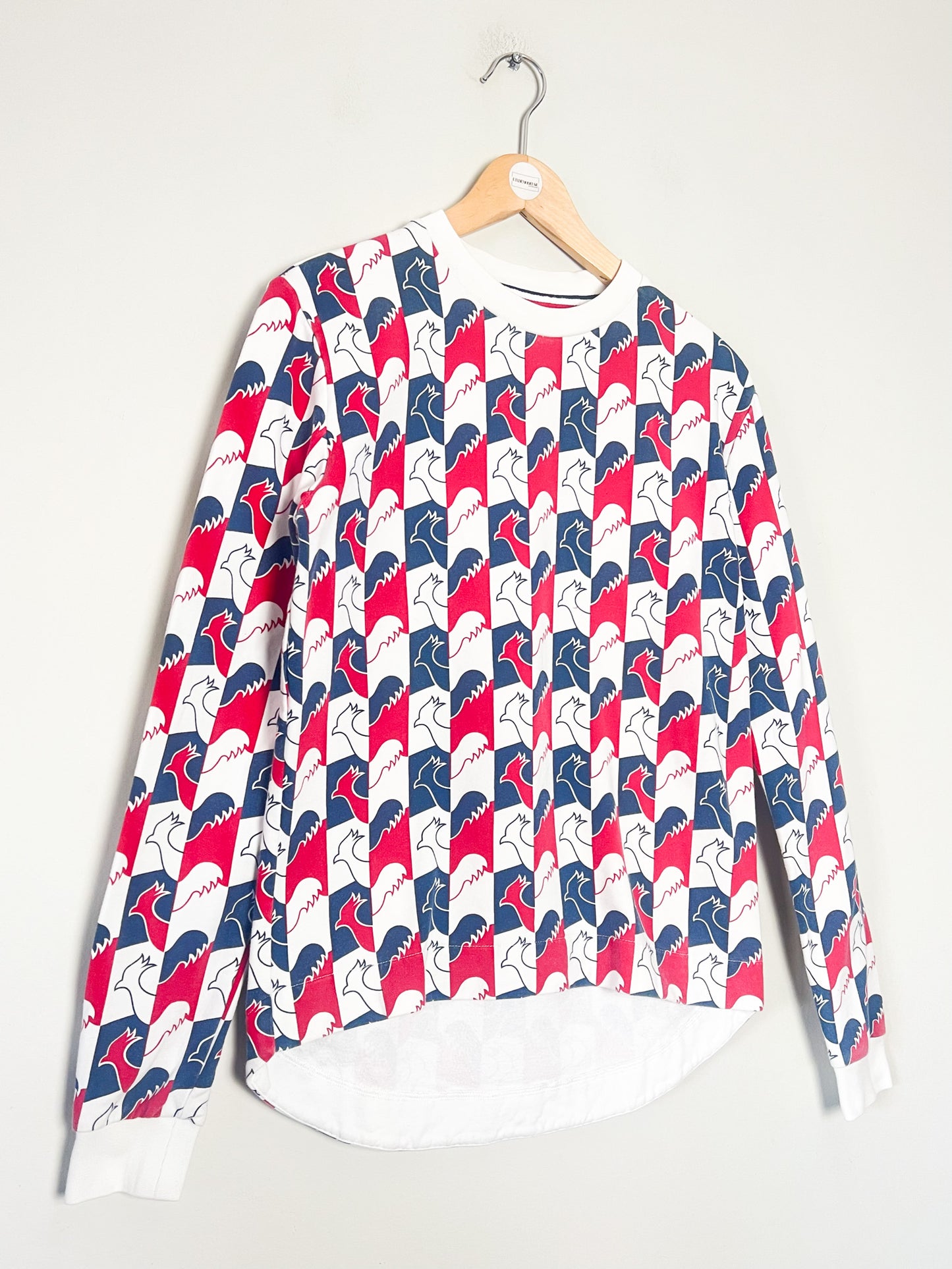 Sweatshirt Sport-Chic - Coq Tricolore - Coupe Asymétrique Rossignol - T38