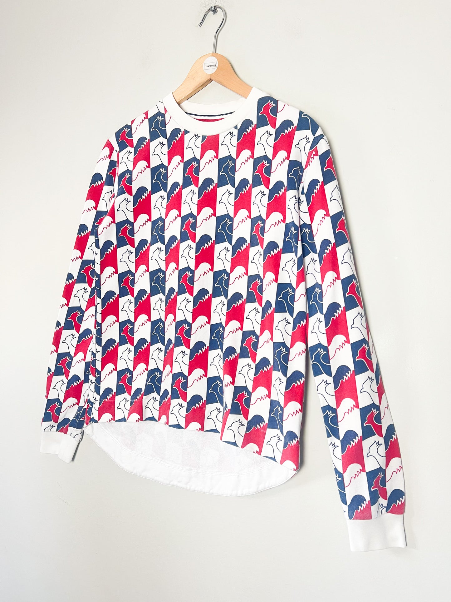 Sweatshirt Sport-Chic - Coq Tricolore - Coupe Asymétrique Rossignol - T38