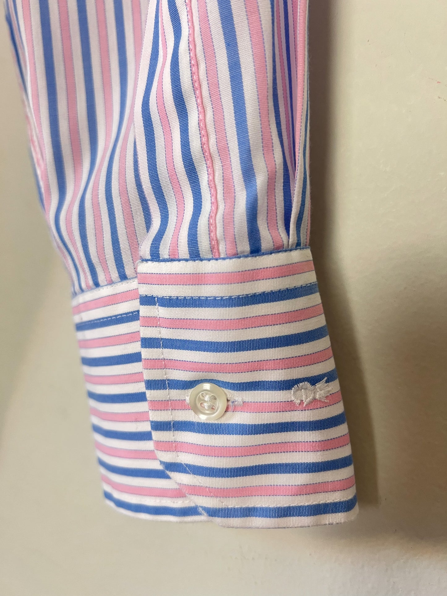Chemise - Rayures Pastel - Mixte & Repassage Facile Eterna "Swiss Cotton"- TM