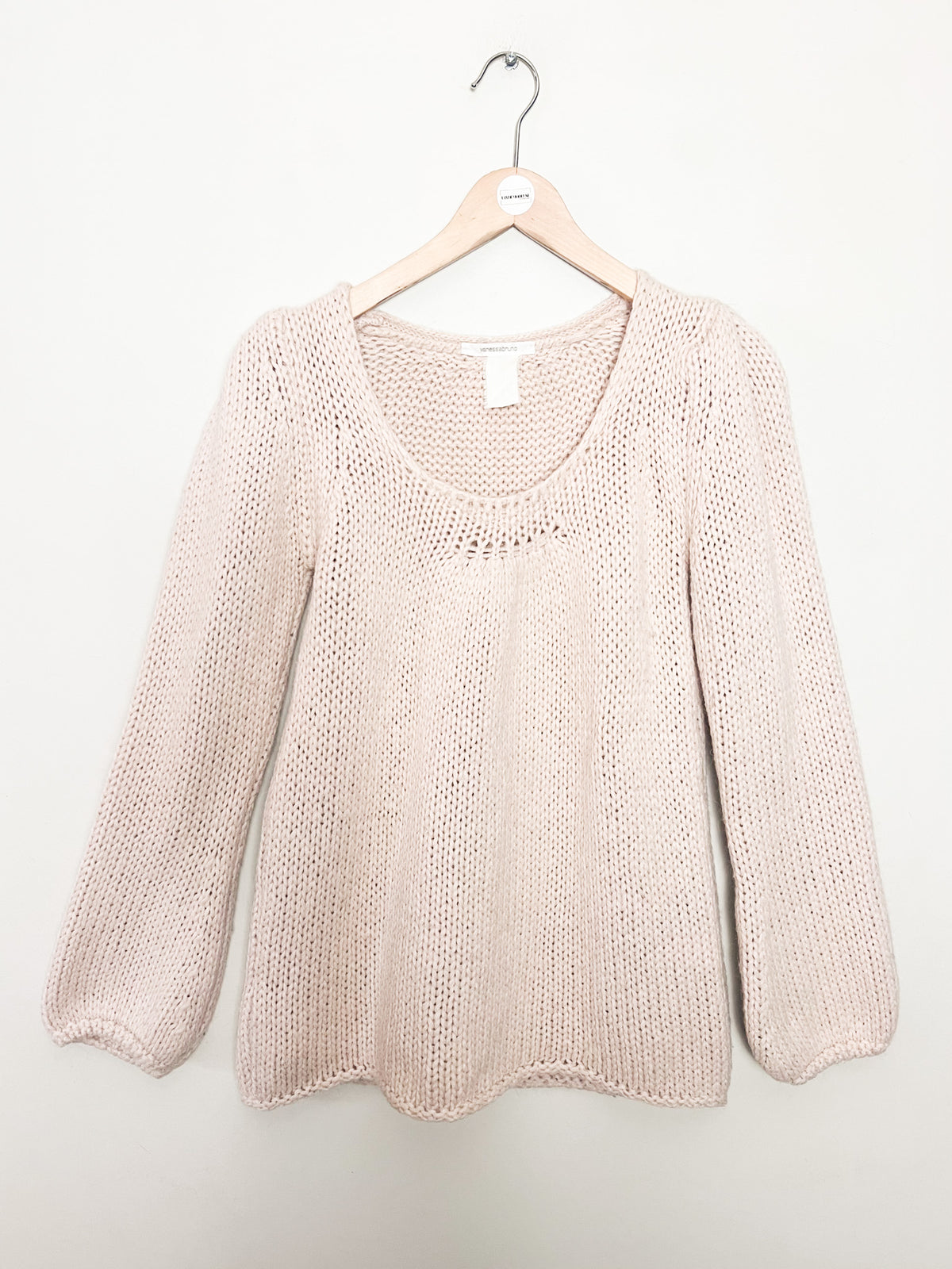 Pull maille mélange Alpaga et Laine beige nude Vanessa Bruno —Taille 36