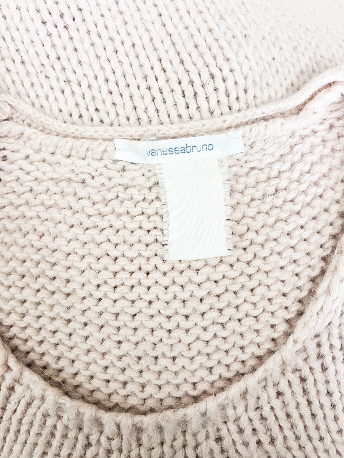 Pull maille mélange Alpaga et Laine beige nude Vanessa Bruno —Taille 36
