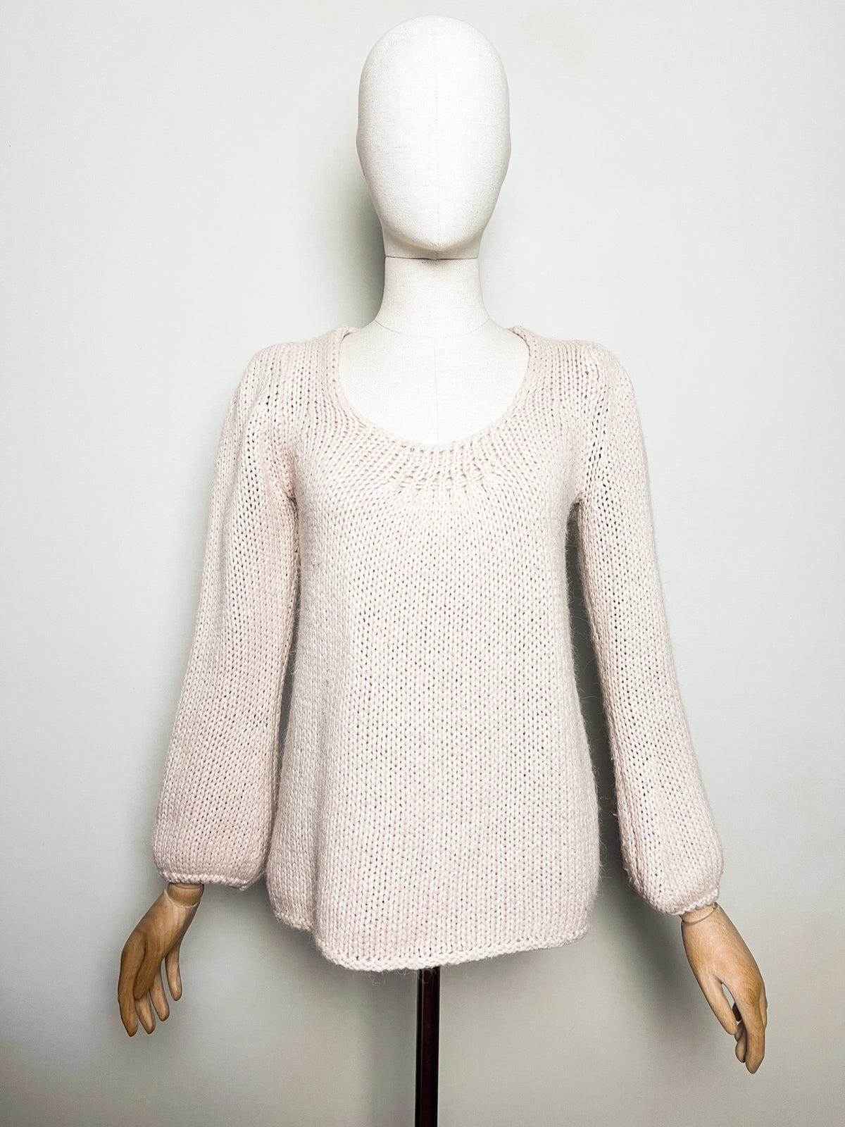 Pull maille mélange Alpaga et Laine beige nude Vanessa Bruno —Taille 36