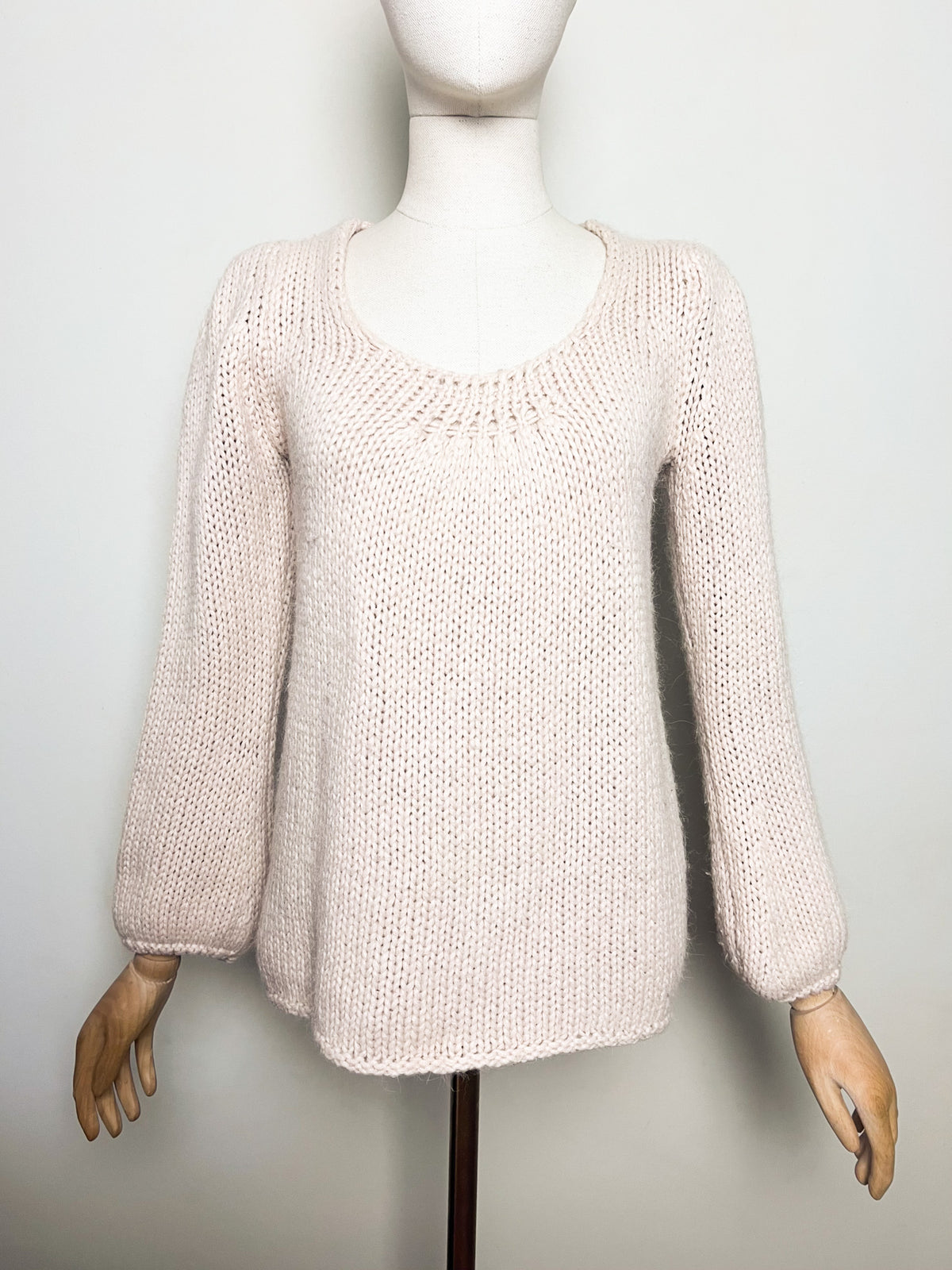 Pull maille mélange Alpaga et Laine beige nude Vanessa Bruno —Taille 36