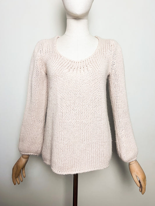 Pull maille mélange Alpaga et Laine beige nude Vanessa Bruno —Taille 36