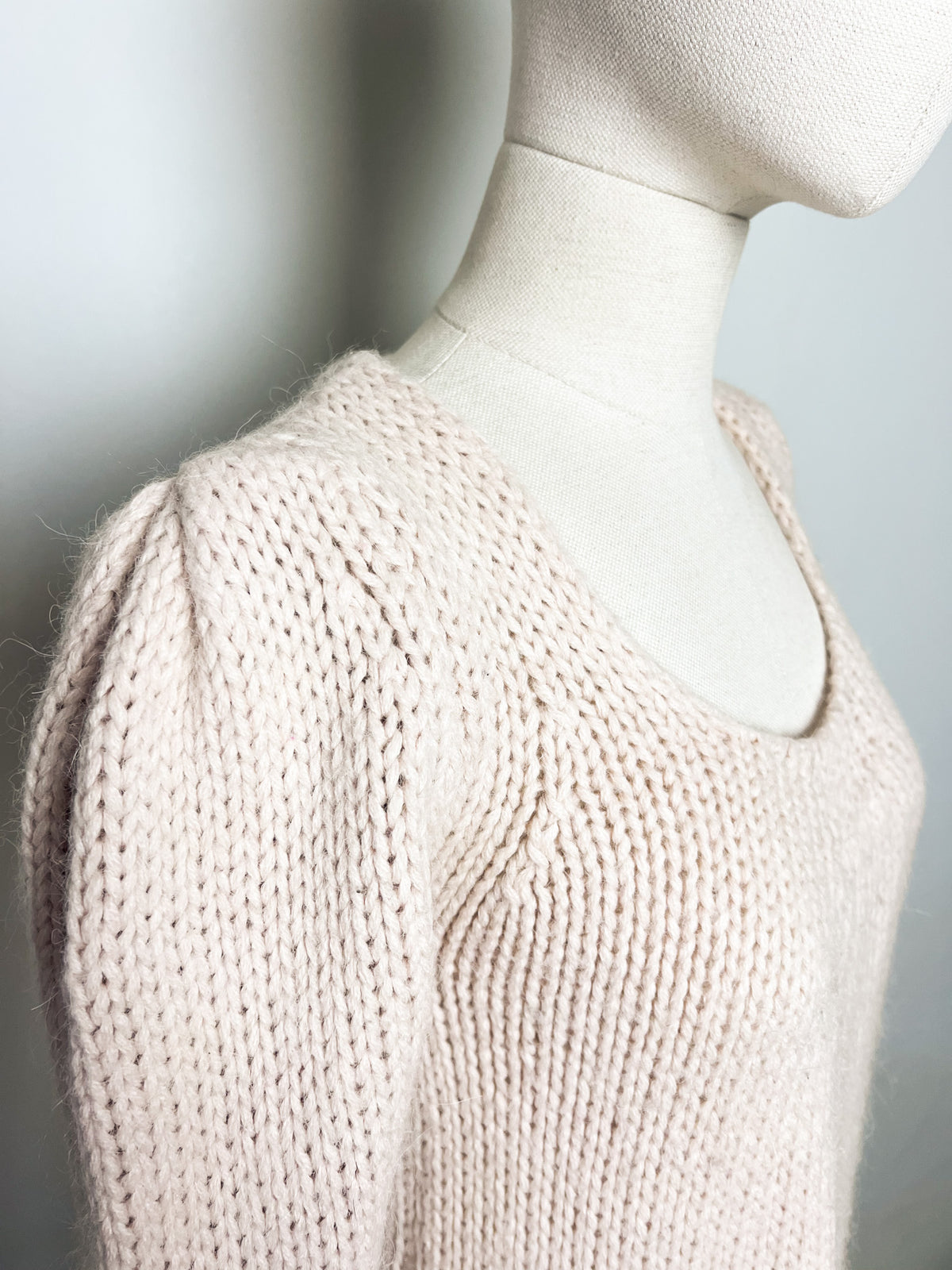 Pull maille mélange Alpaga et Laine beige nude Vanessa Bruno —Taille 36