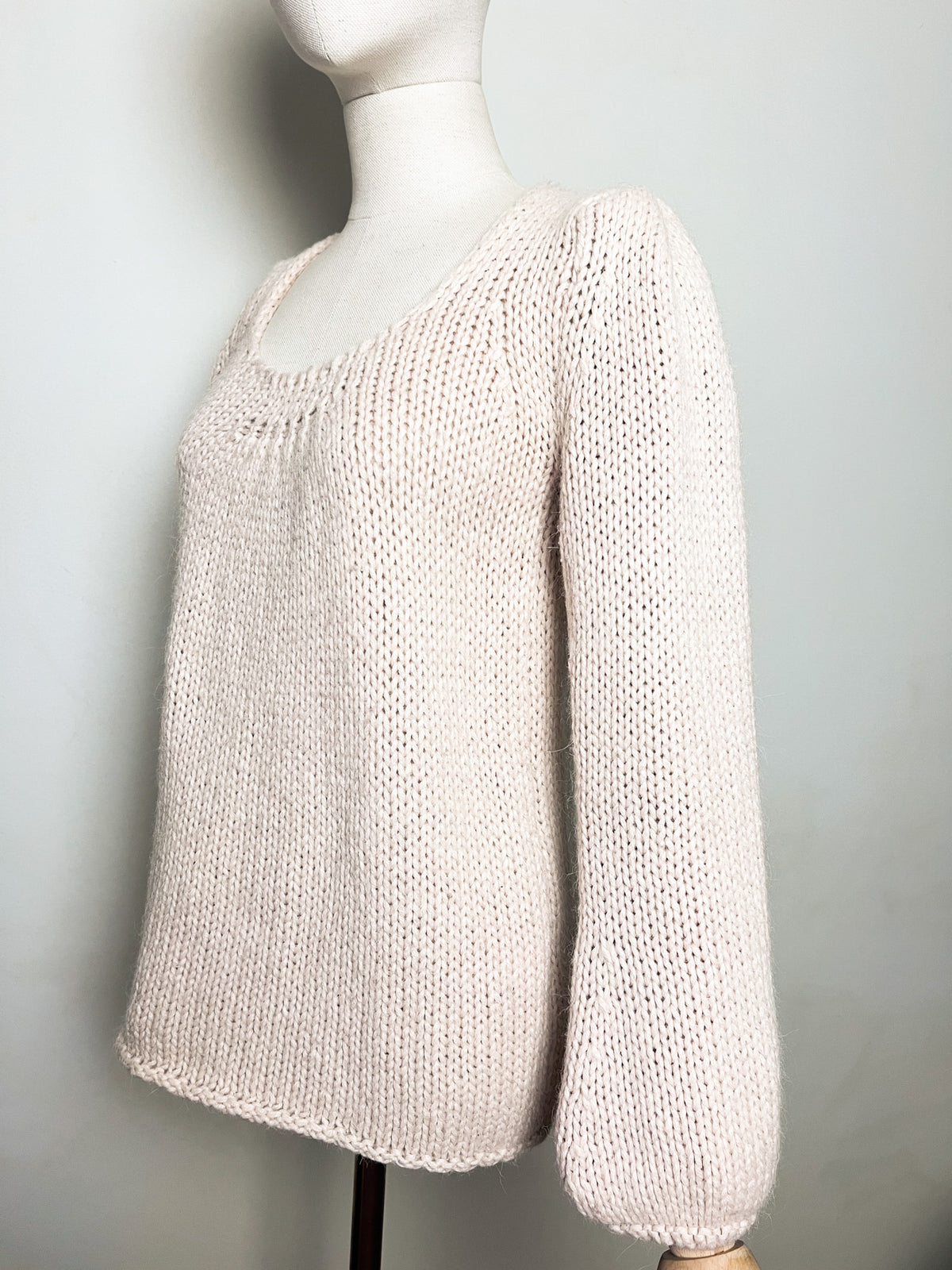 Pull maille mélange Alpaga et Laine beige nude Vanessa Bruno —Taille 36