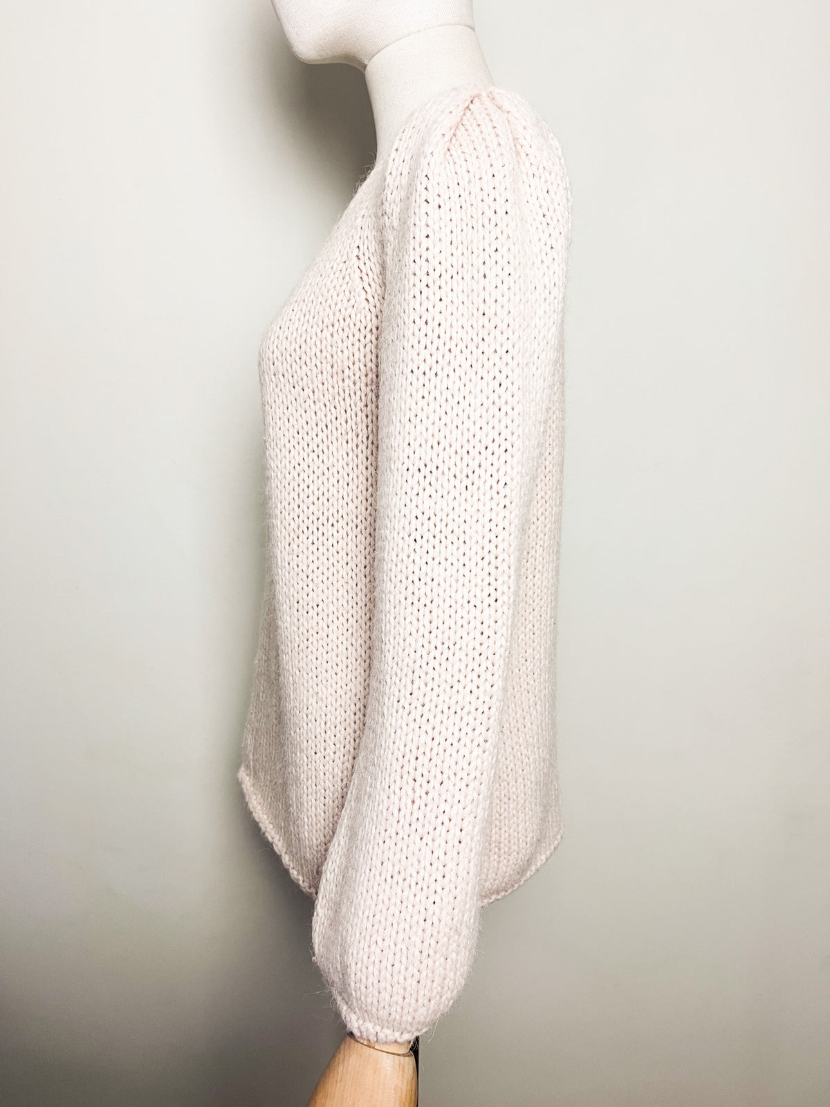 Pull maille mélange Alpaga et Laine beige nude Vanessa Bruno —Taille 36