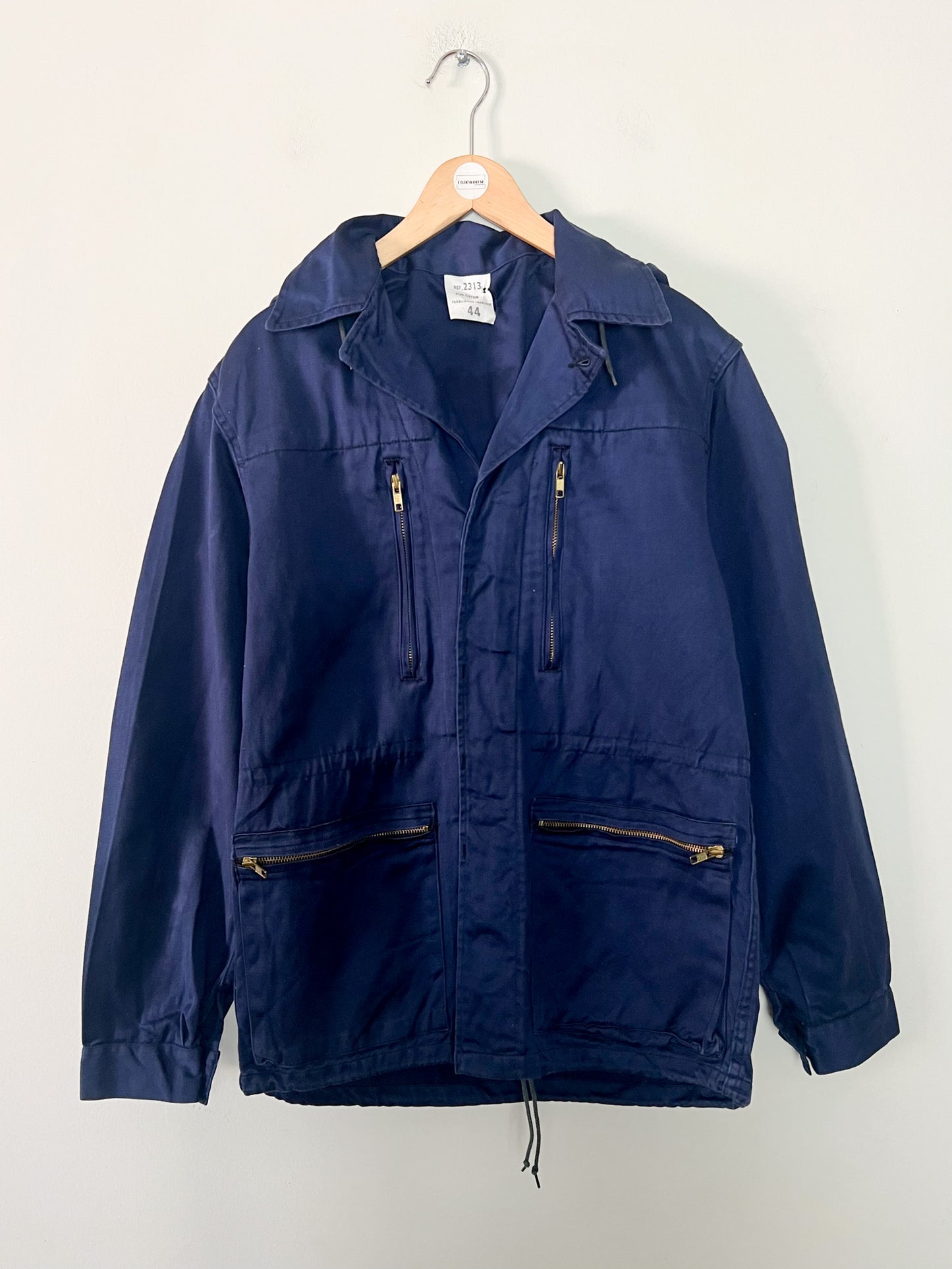 Veste Workwear Vintage Années 80 90 Made in France - 100% Coton Marine – Mixte