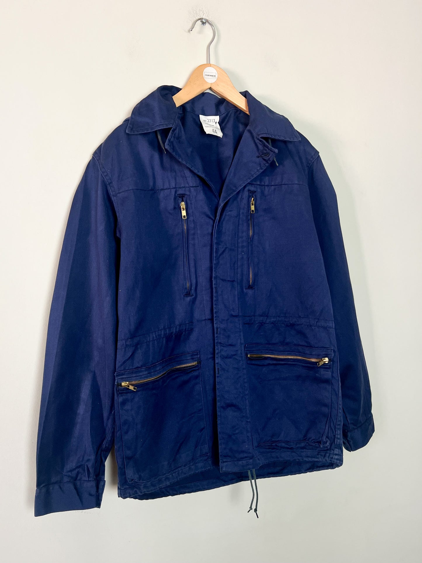 Veste Workwear Vintage Années 80 90 Made in France - 100% Coton Marine – Mixte