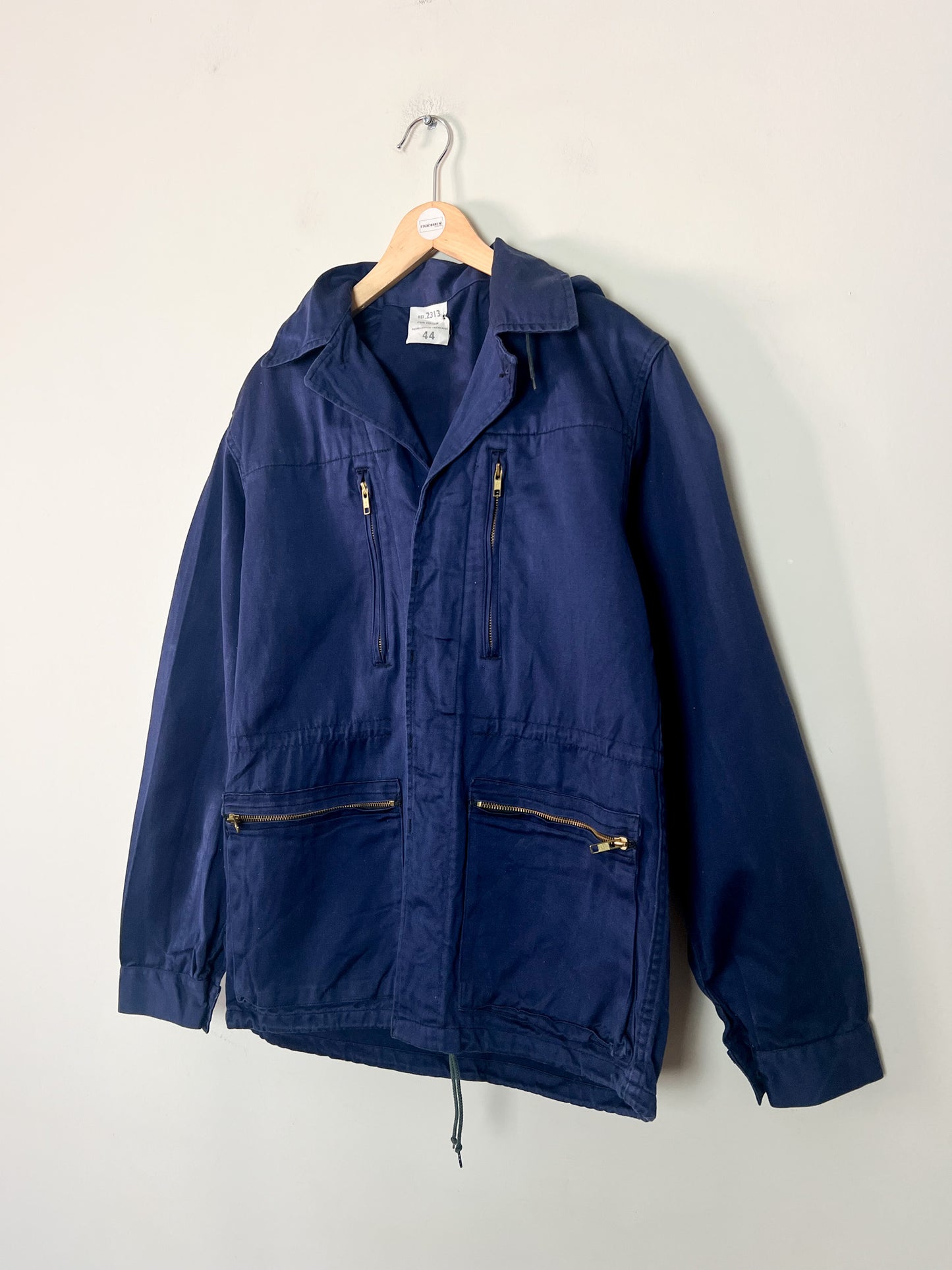 Veste Workwear Vintage Années 80 90 Made in France - 100% Coton Marine – Mixte