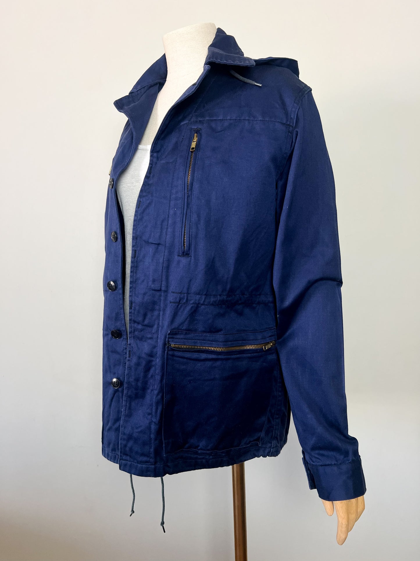 Veste Workwear Vintage Années 80 90 Made in France - 100% Coton Marine – Mixte
