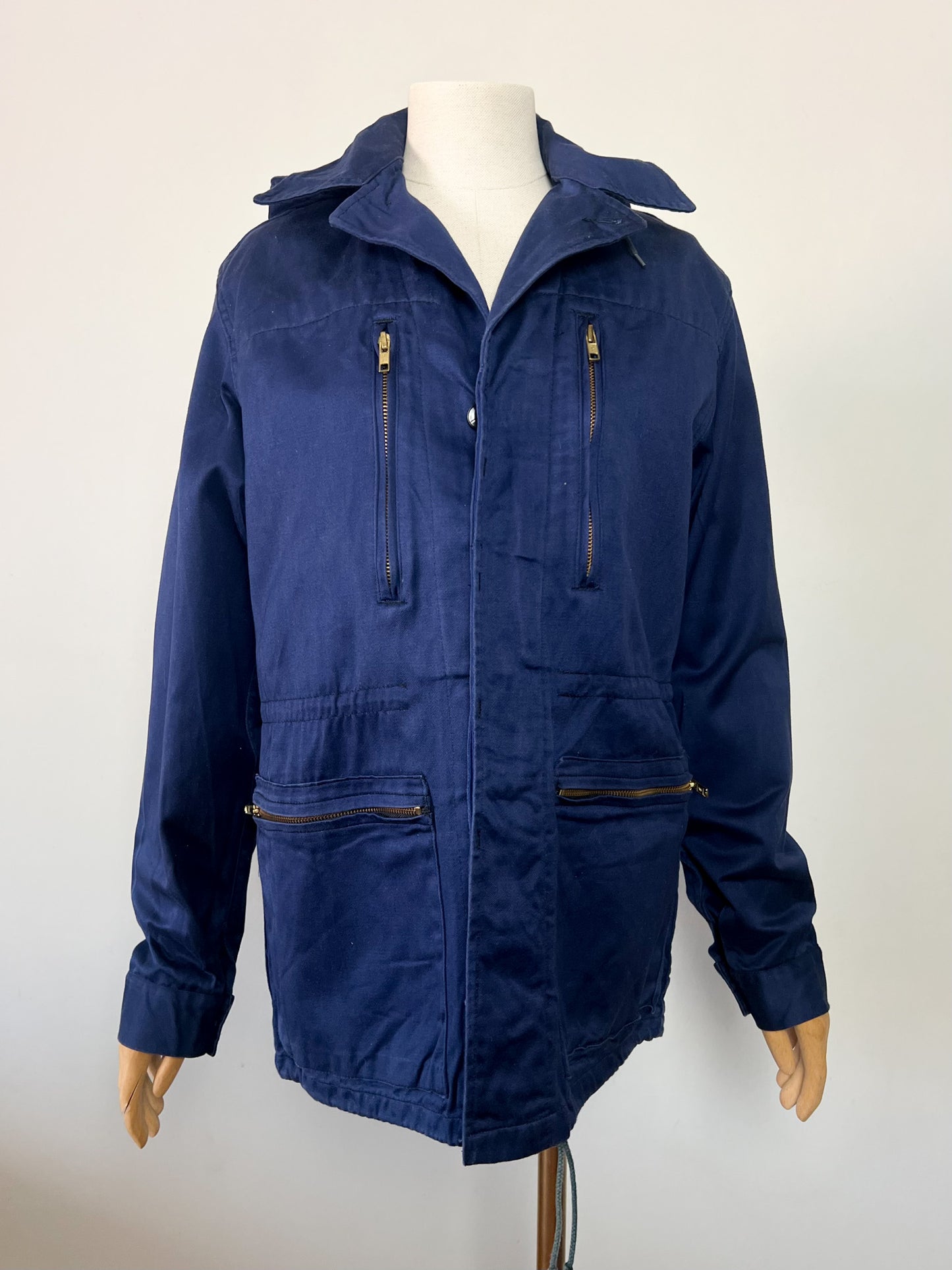 Veste Workwear Vintage Années 80 90 Made in France - 100% Coton Marine – Mixte