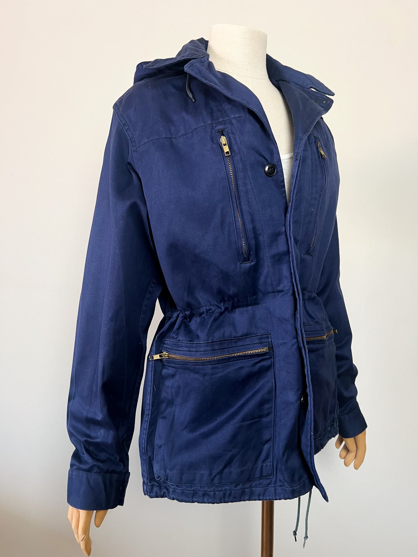 Veste Workwear Vintage Années 80 90 Made in France - 100% Coton Marine – Mixte