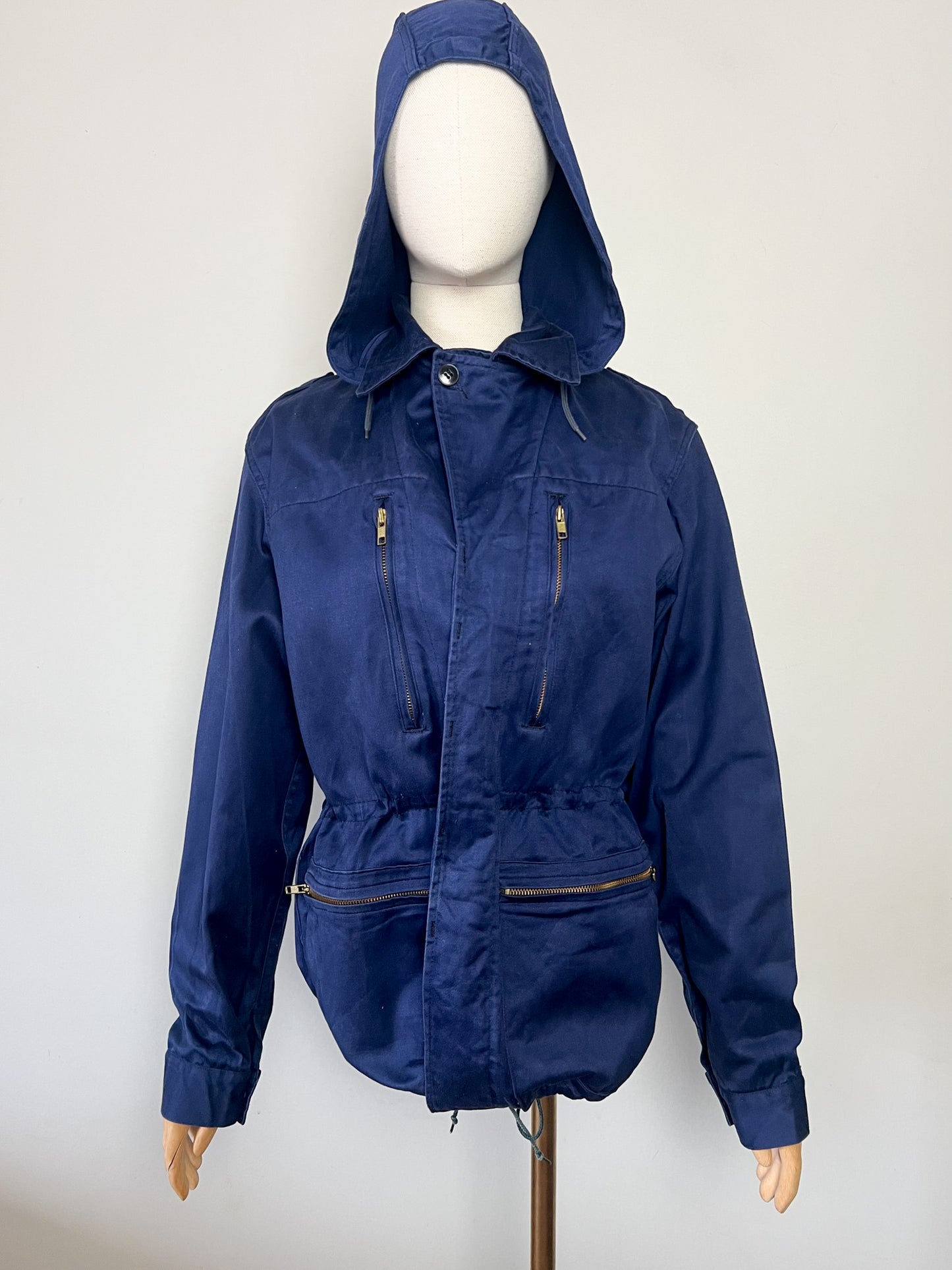Veste Workwear Vintage Années 80 90 Made in France - 100% Coton Marine – Mixte