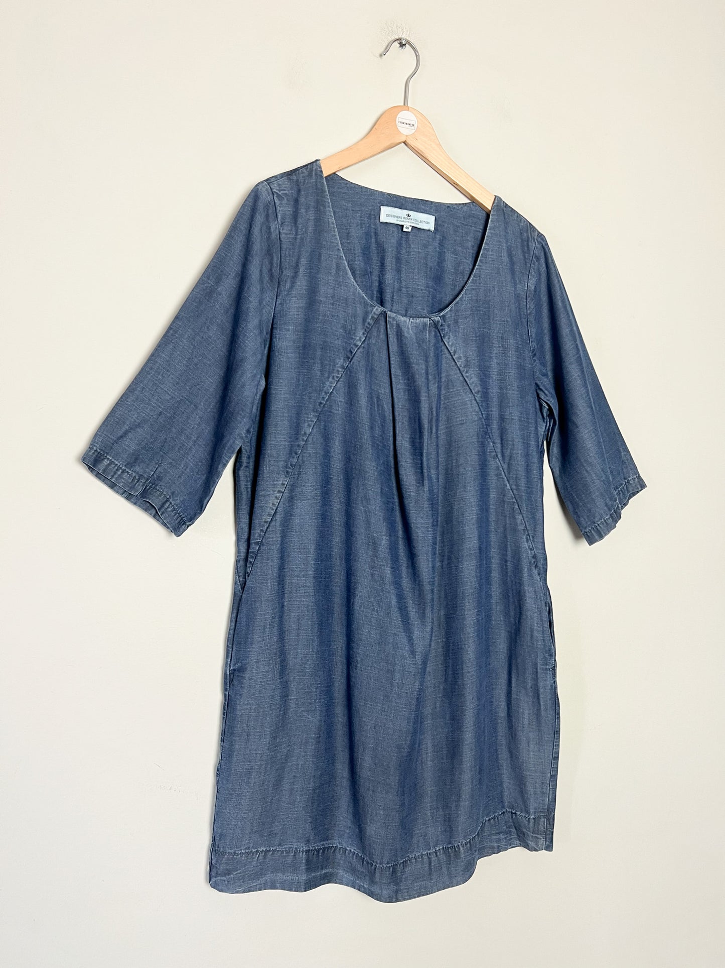 Robe fluide bleu Aspect Jean - 100% Lyocell - Designers Remix (Charlotte Eskildsen) - T. 40