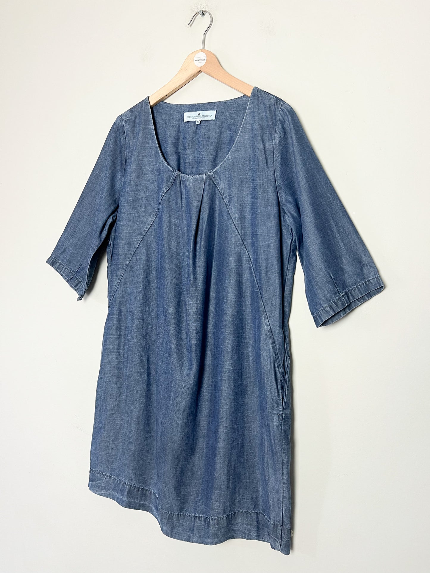 Robe fluide bleu Aspect Jean - 100% Lyocell - Designers Remix (Charlotte Eskildsen) - T. 40