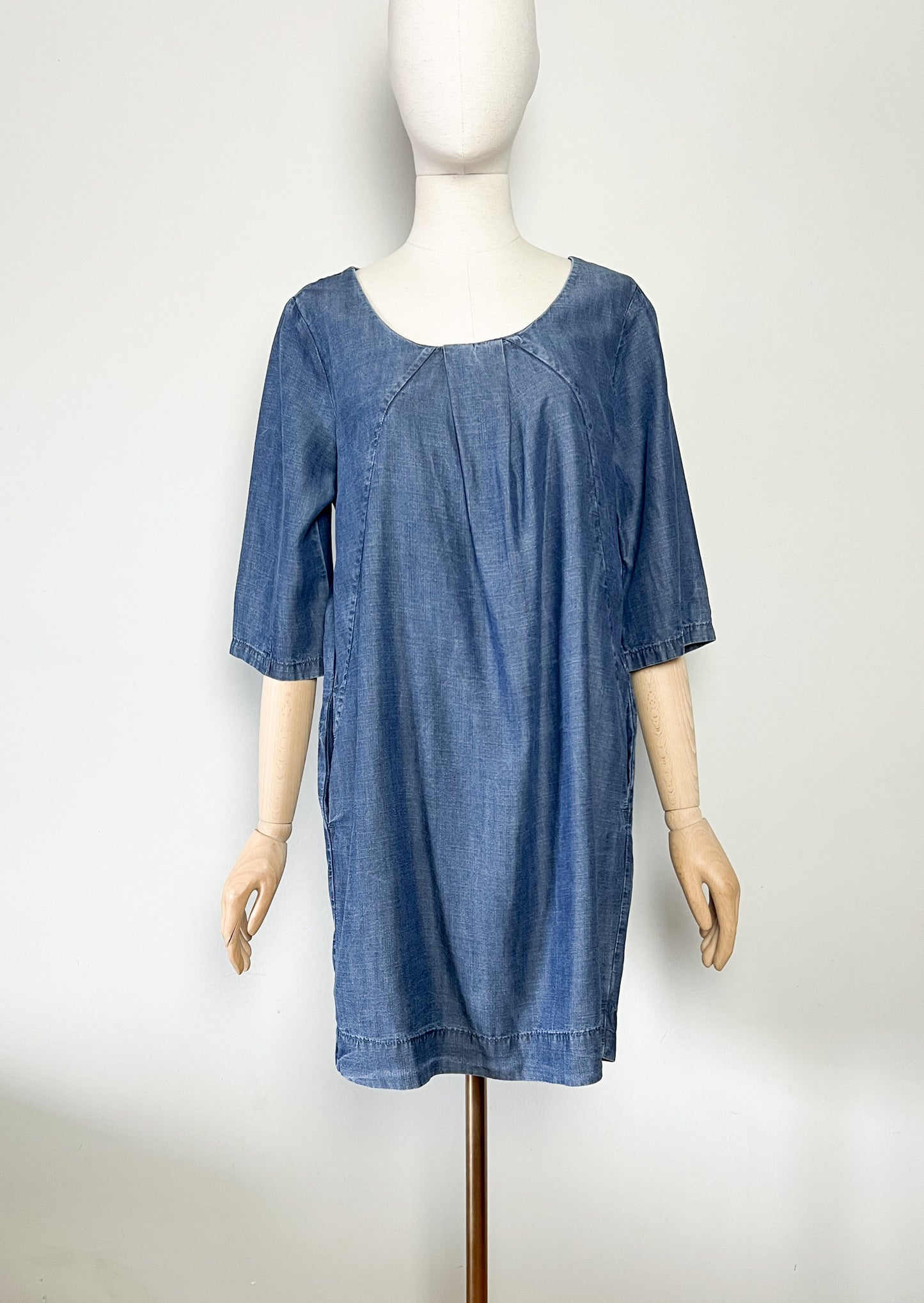 Robe fluide bleu Aspect Jean - 100% Lyocell - Designers Remix (Charlotte Eskildsen) - T. 40