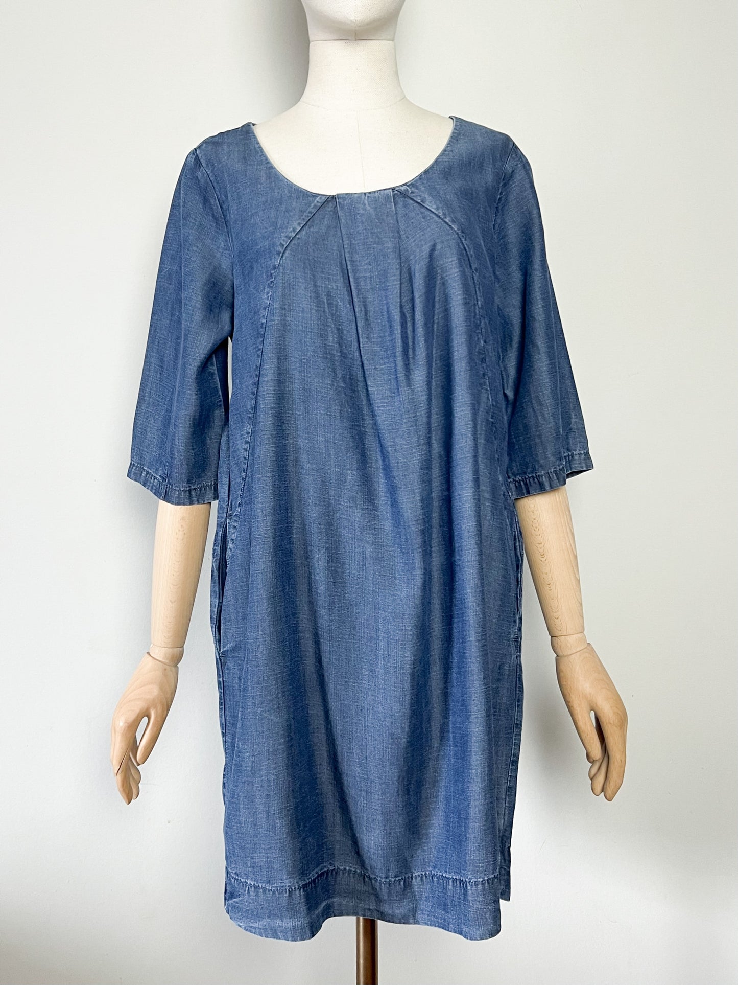 Robe fluide bleu Aspect Jean - 100% Lyocell - Designers Remix (Charlotte Eskildsen) - T. 40
