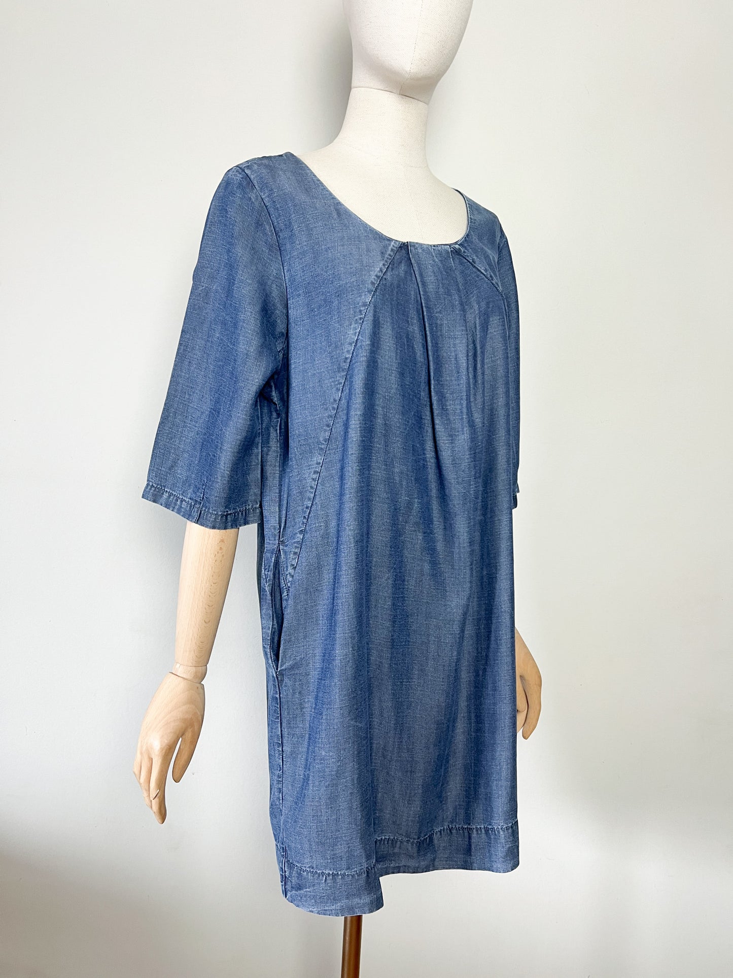 Robe fluide bleu Aspect Jean - 100% Lyocell - Designers Remix (Charlotte Eskildsen) - T. 40