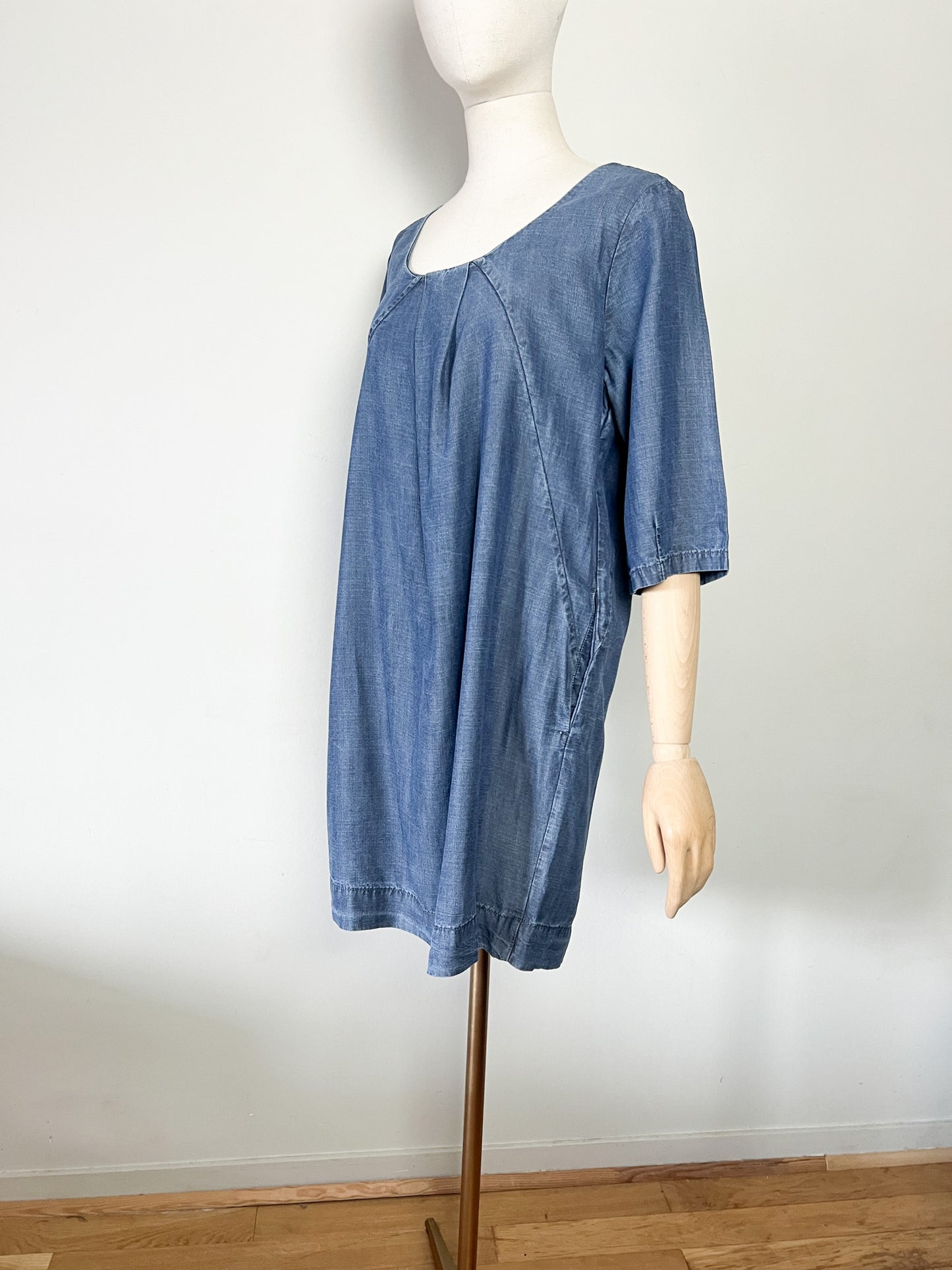 Robe fluide bleu Aspect Jean - 100% Lyocell - Designers Remix (Charlotte Eskildsen) - T. 40