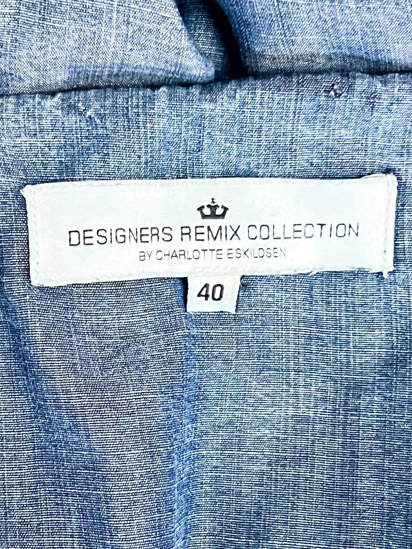 Robe fluide bleu Aspect Jean - 100% Lyocell - Designers Remix (Charlotte Eskildsen) - T. 40