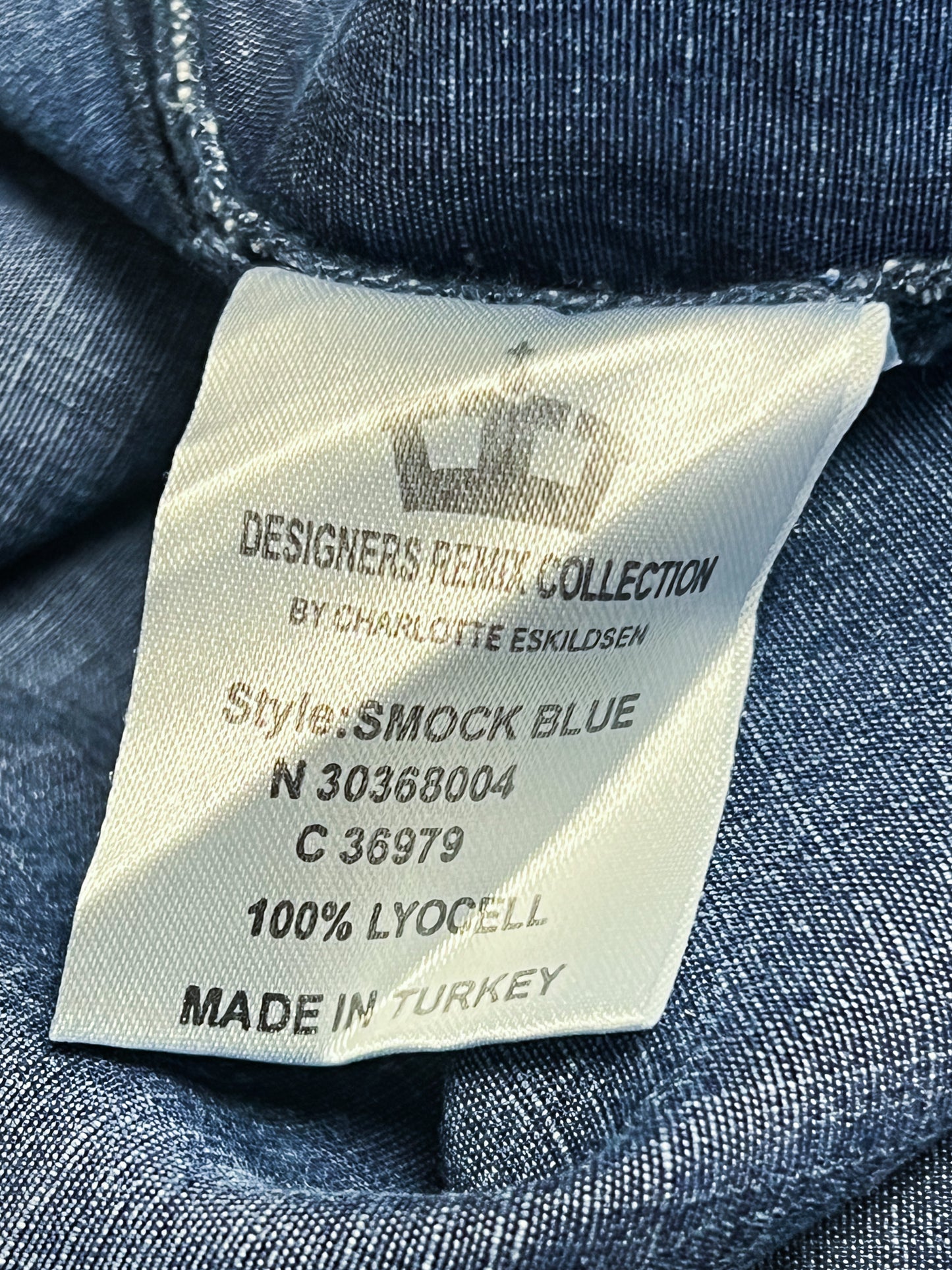 Robe fluide bleu Aspect Jean - 100% Lyocell - Designers Remix (Charlotte Eskildsen) - T. 40