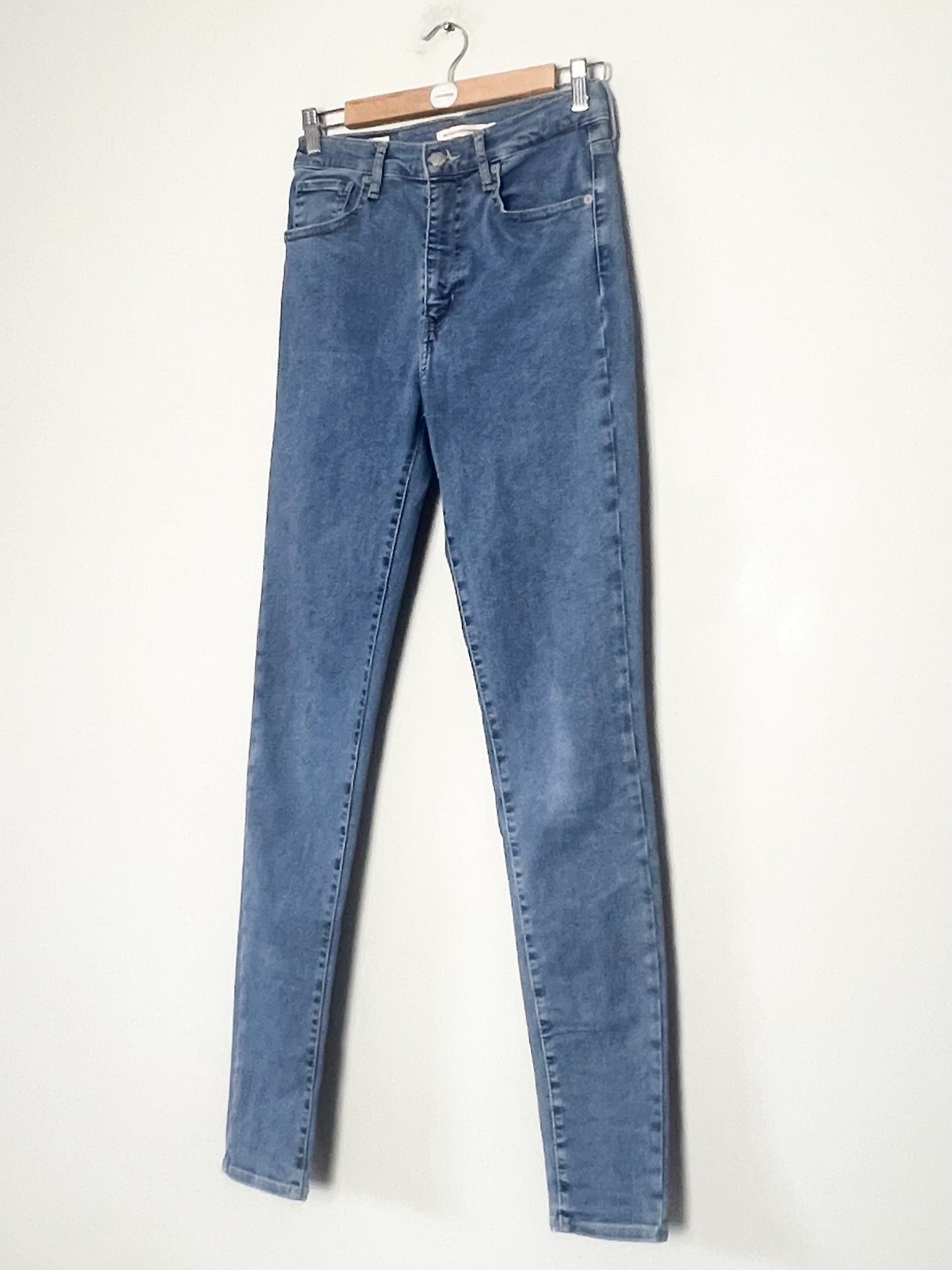 Jean Levi's Mile High Super Skinny - Taille Ultra Haute - Bleu Délavé - W28 L32 (38)