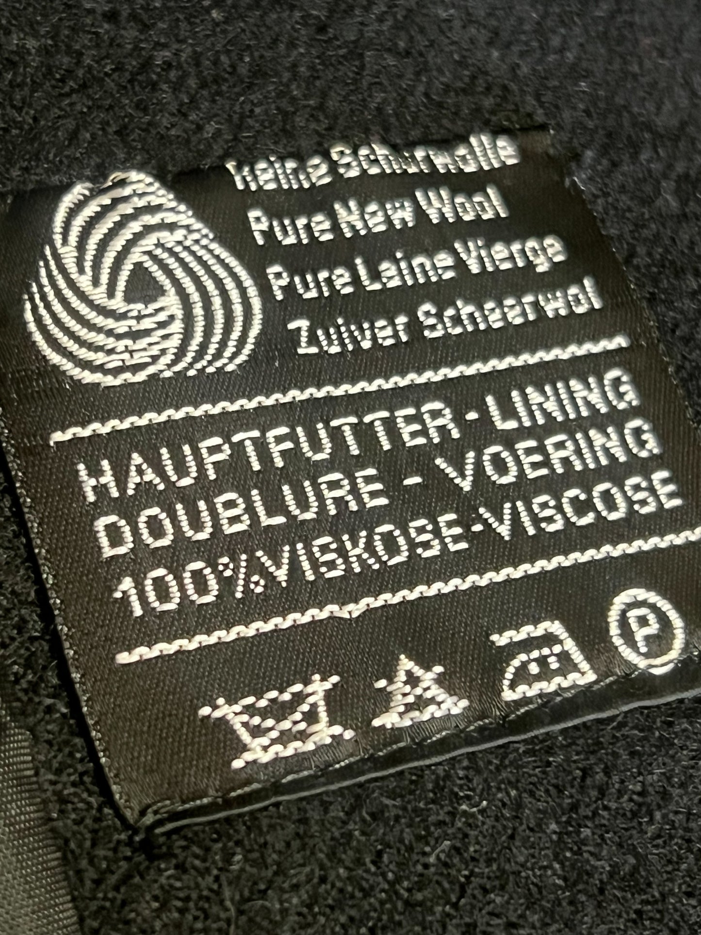 Manteau Vintage Années 60 noir - 100% Pure Laine Vierge - Détails Couture - Paris Chic T40/42