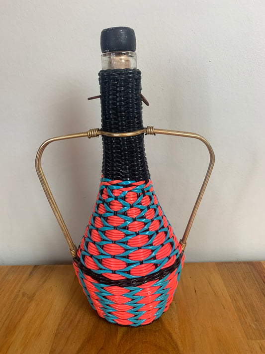 Bouteille scoubidou vintage
