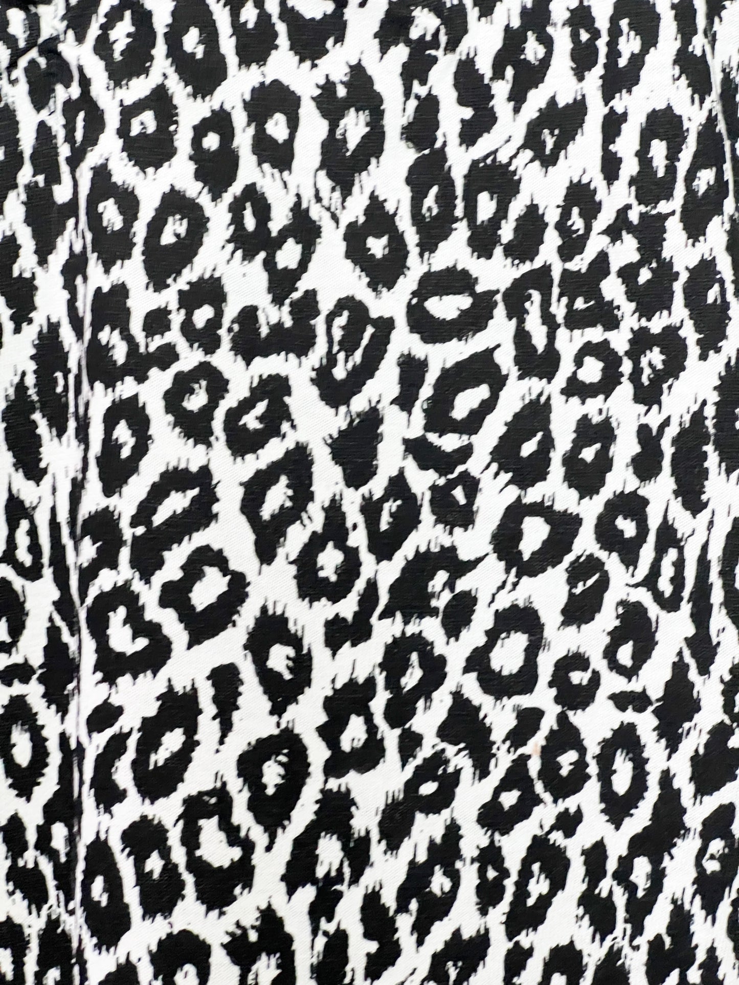 T-shirt Vintage Années 90 Imprimé Animalier Noir & Blanc - 100% Coton - T. 36 (S)