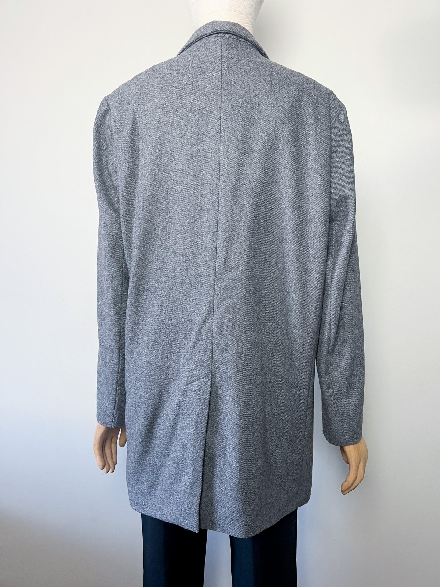 Manteau Overshirt COS en Laine & Cachemire - Gris Chiné - Coupe Droite (Taille 40 FR / L)